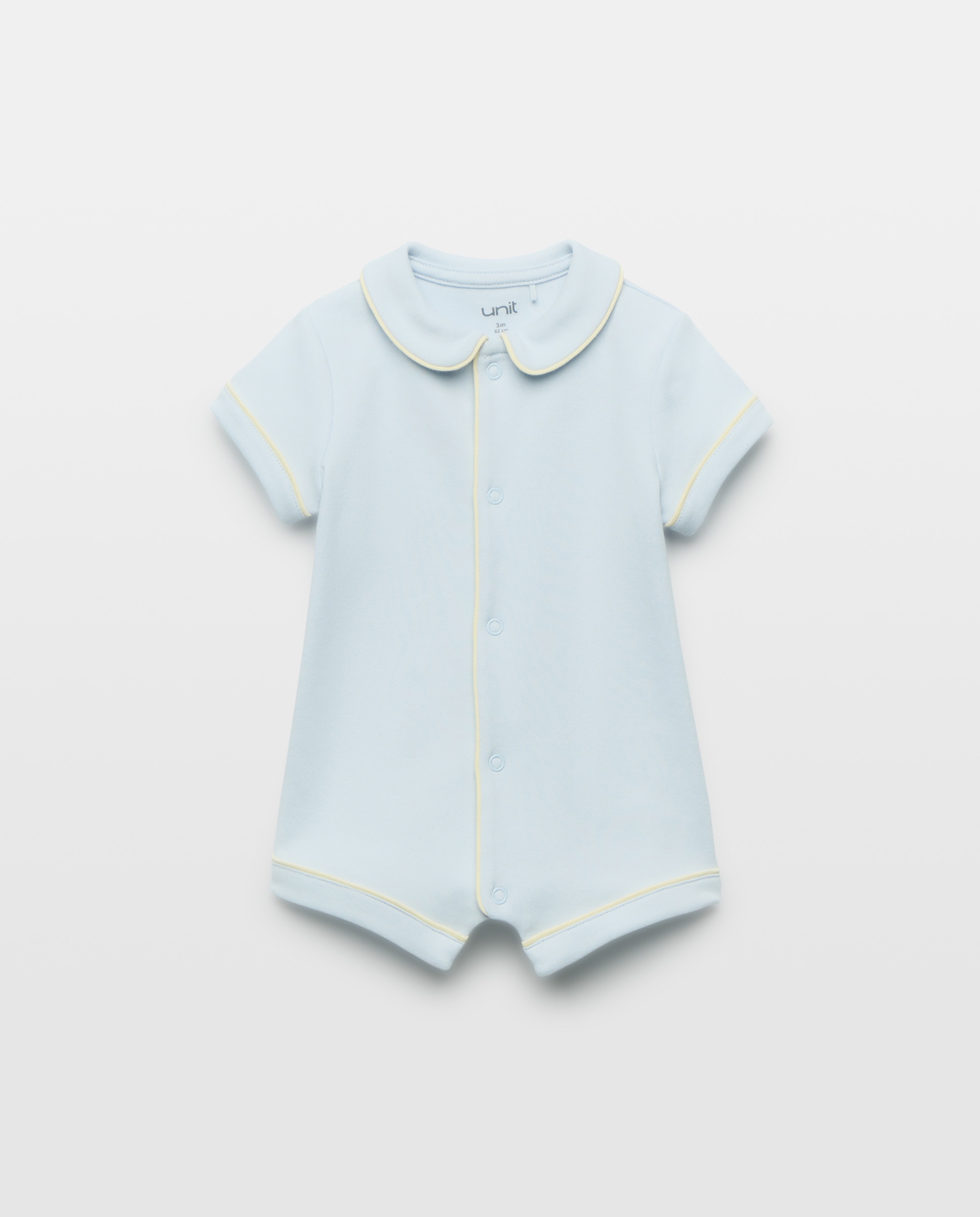 Imagen 0 de Pijama de bebé manga corta con contrastes