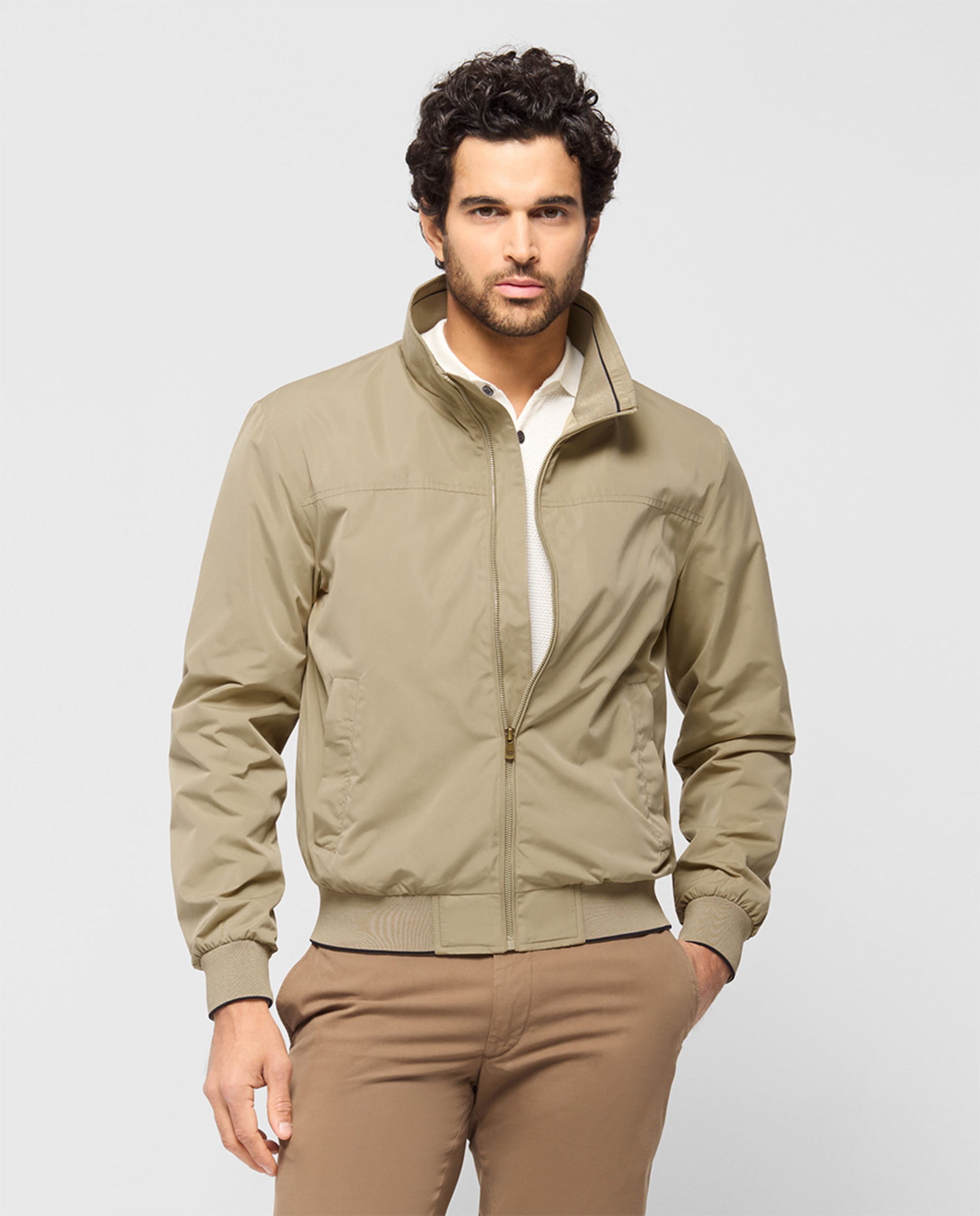 Imagem 0 de Blusão Harrington com Bolsos Laterais e Fecho de Correr Oculto