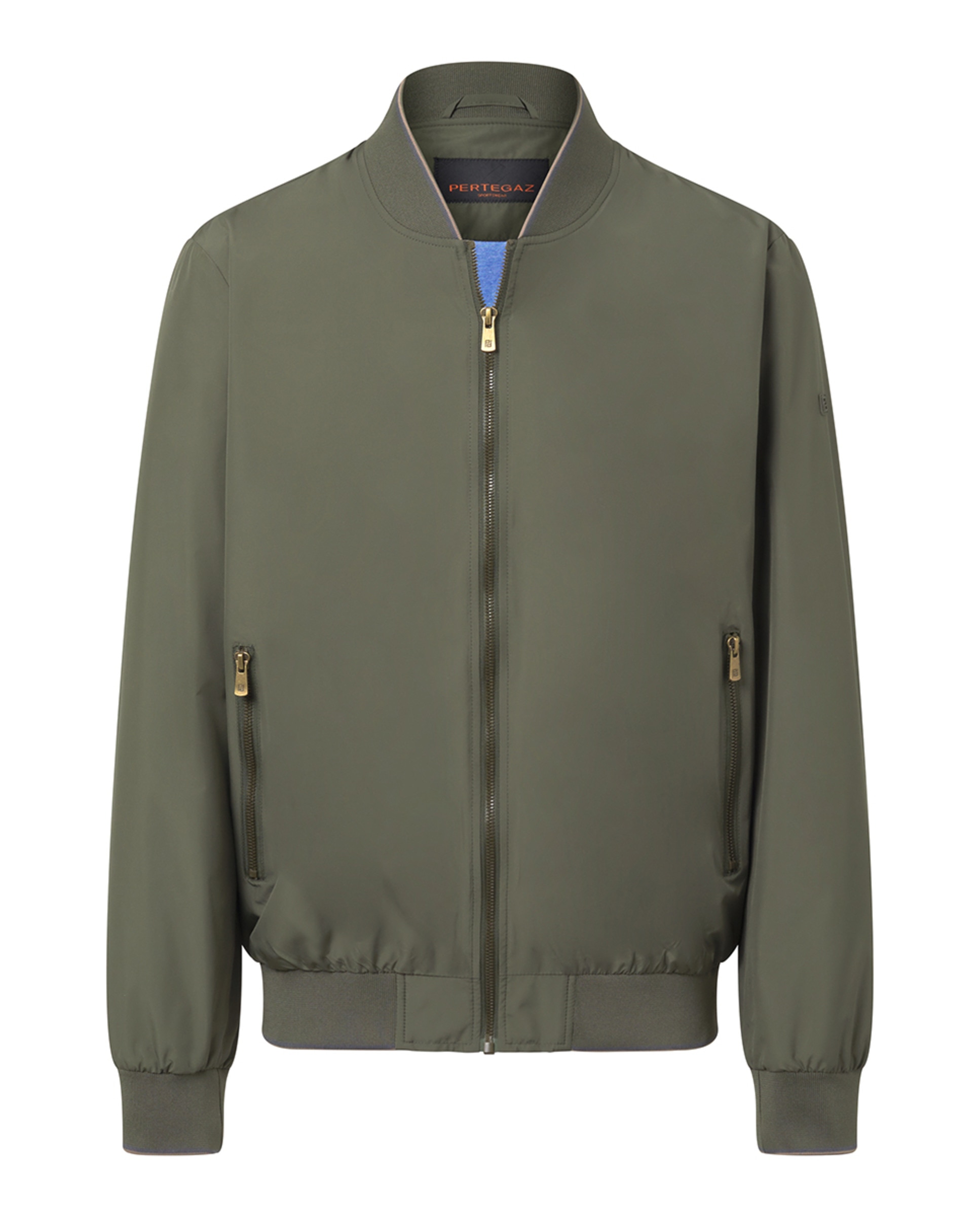 Blusão Bomber com Bolsos Laterais e Punhos Elásticos Verde-4