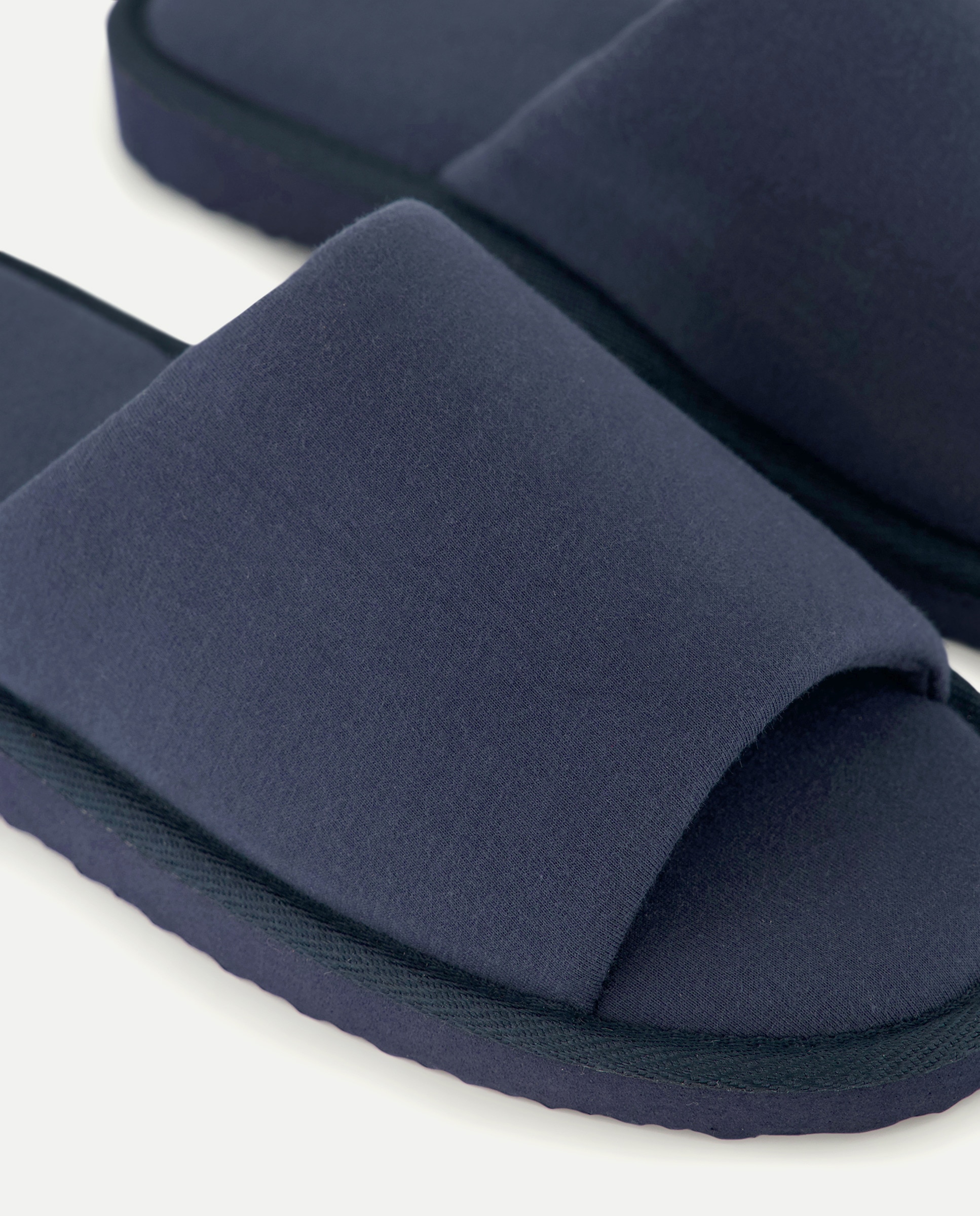 Zapatilla abierta jersey de hombre con piso ligero Azul marino-5