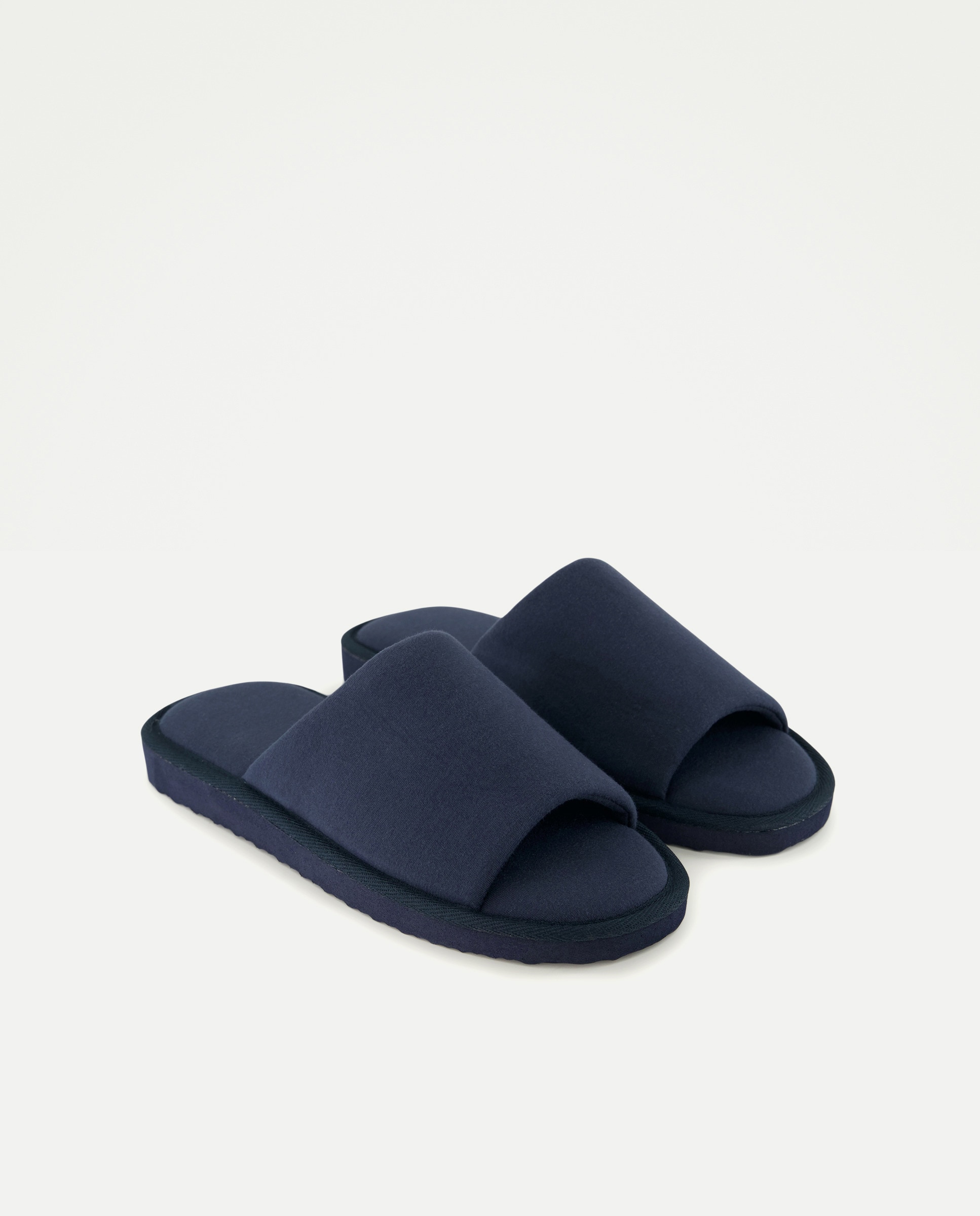 Zapatilla abierta jersey de hombre con piso ligero Azul marino-2