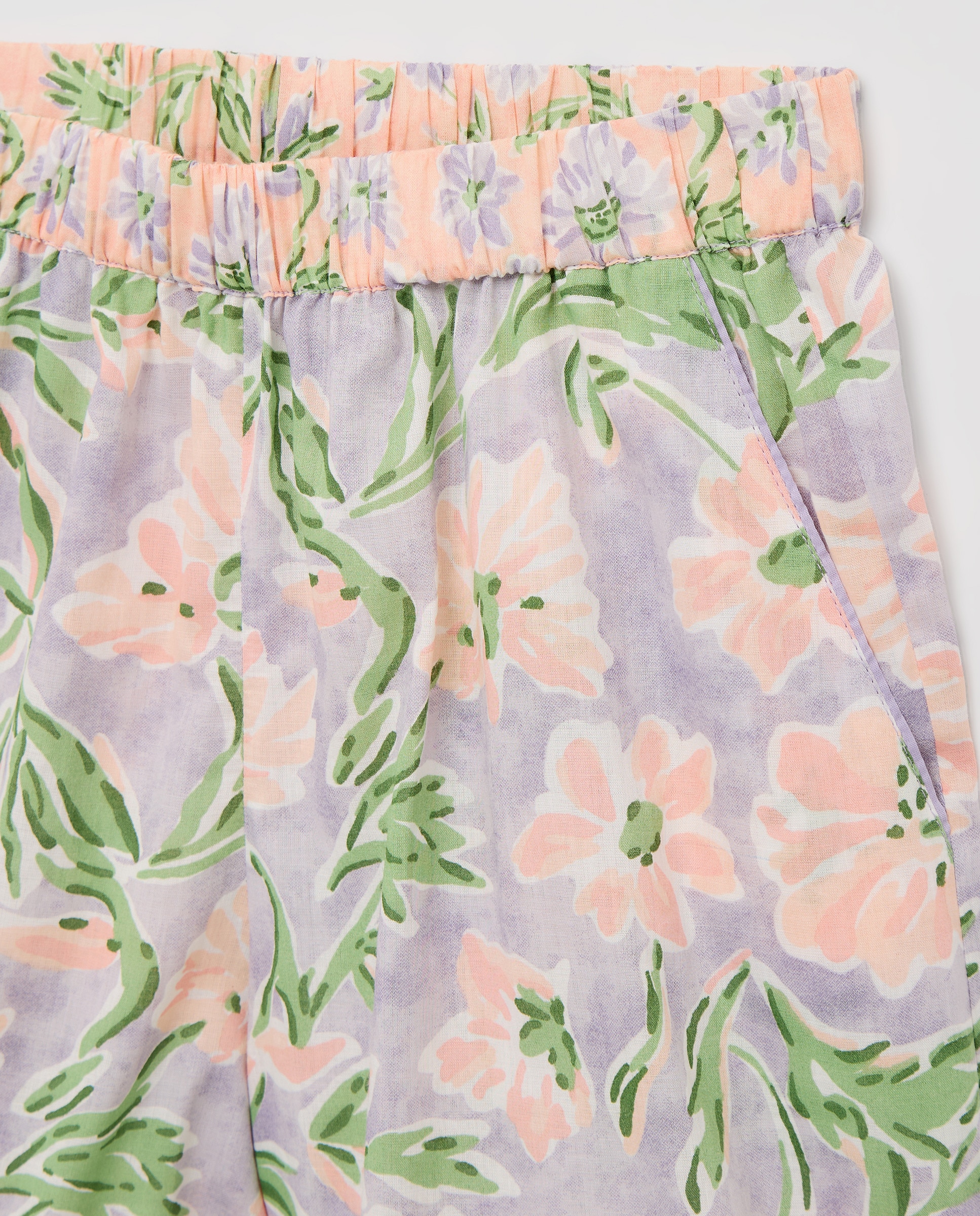 Pijama com Estampado Floral e Alças Multicolor-4