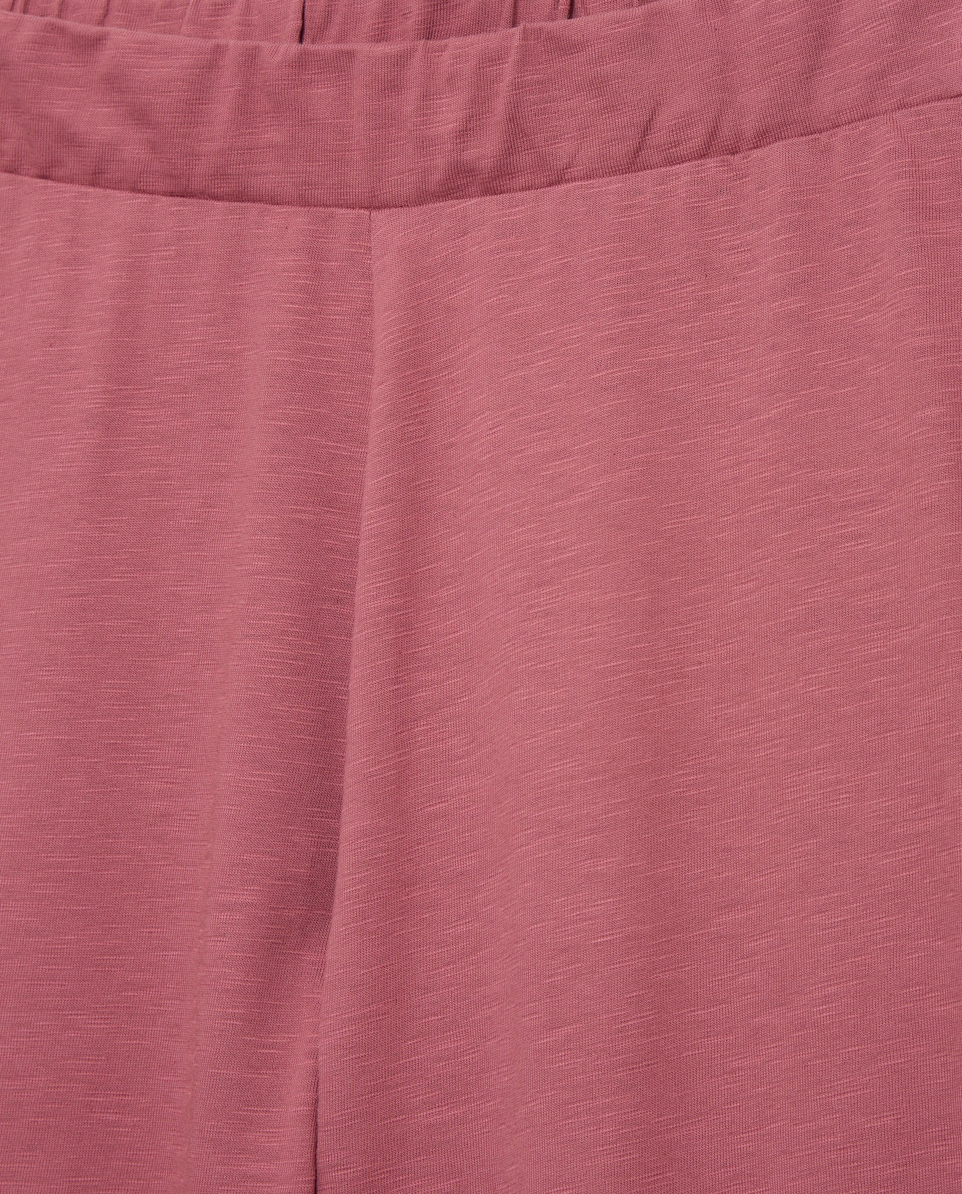 Pantalón ancho mujer con volantes en el bajo 230 Rosa oscuro-5