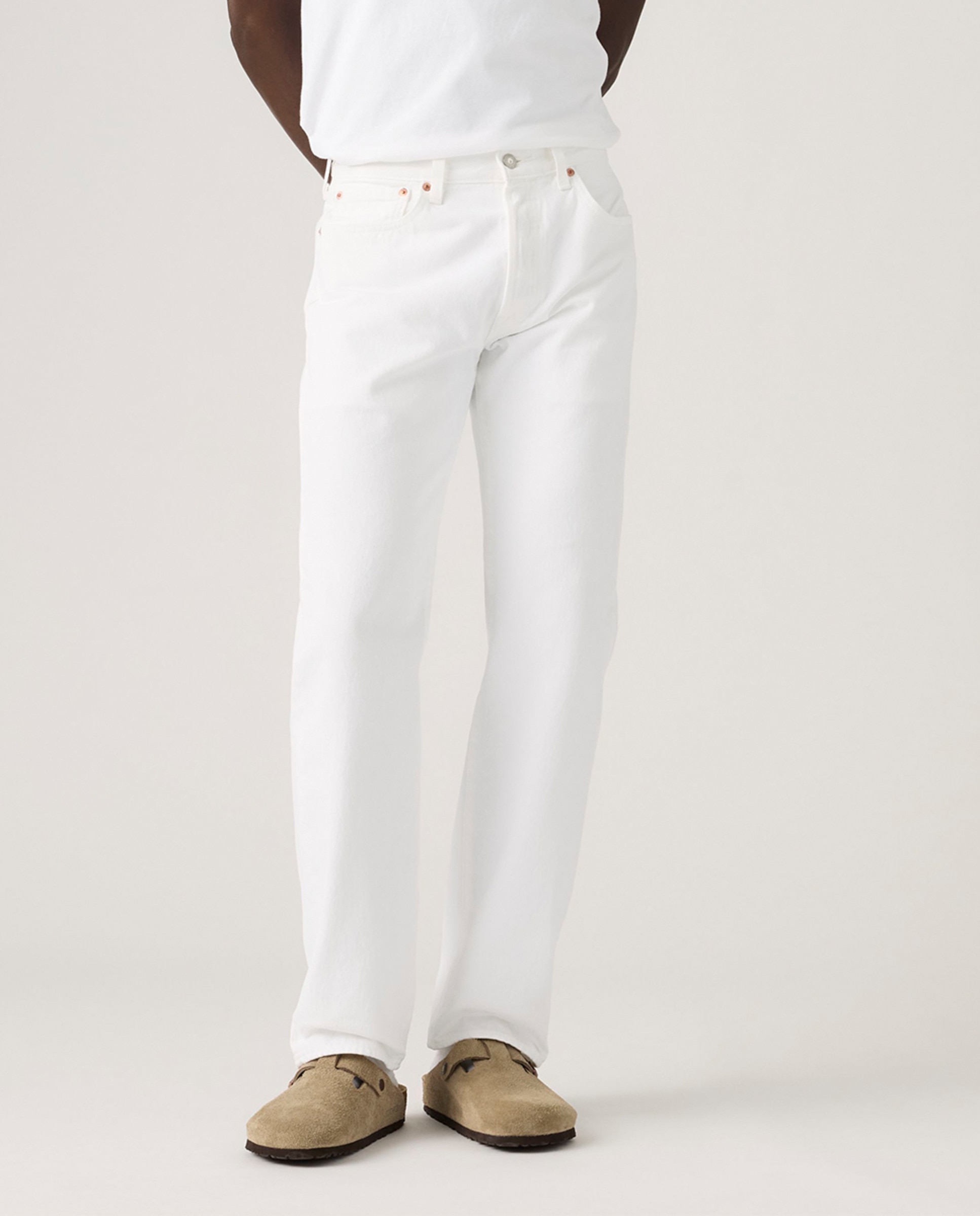 Jeans 501® Original Straight de Algodão Branco-2