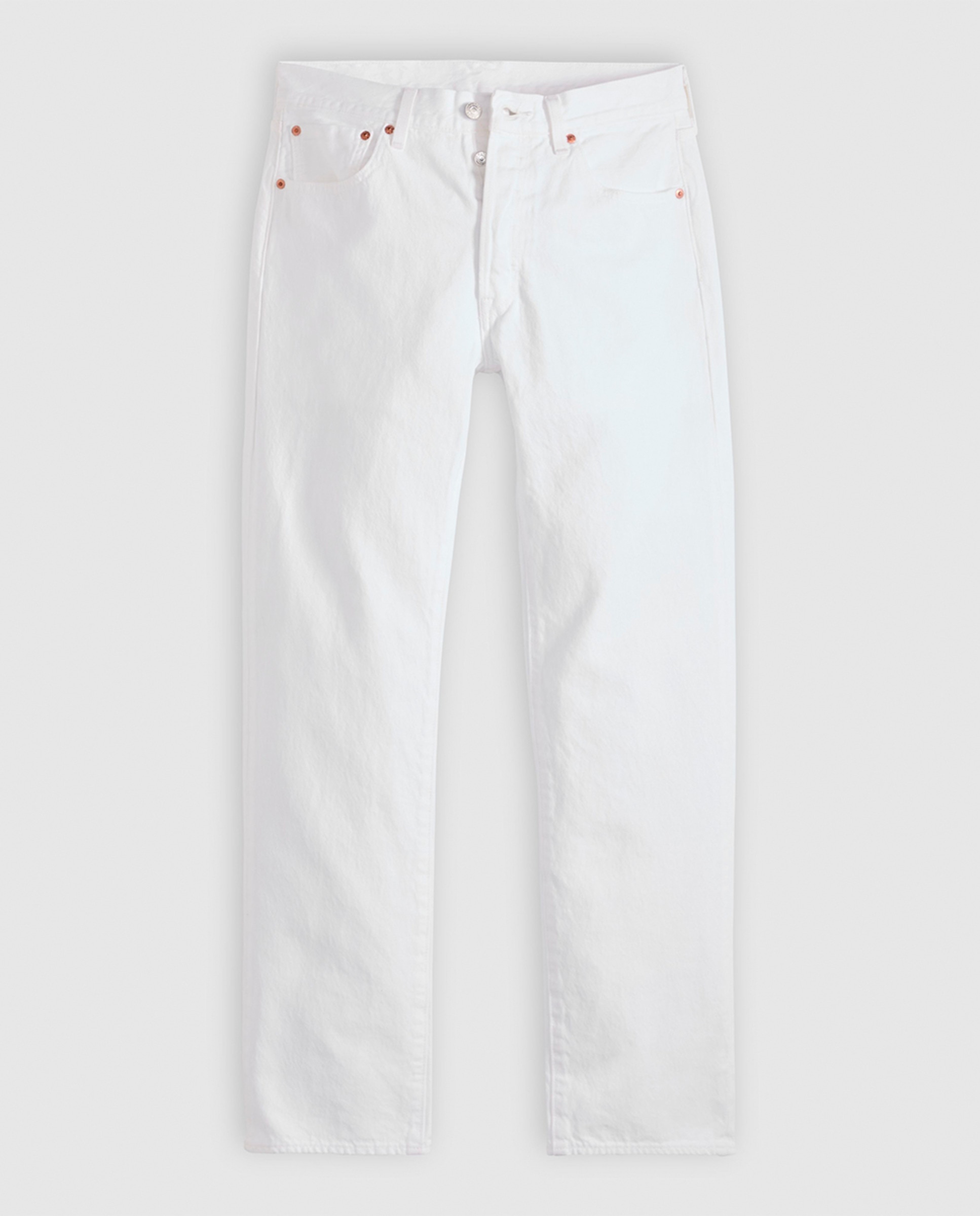 Jeans 501® Original Straight de Algodão Branco-5