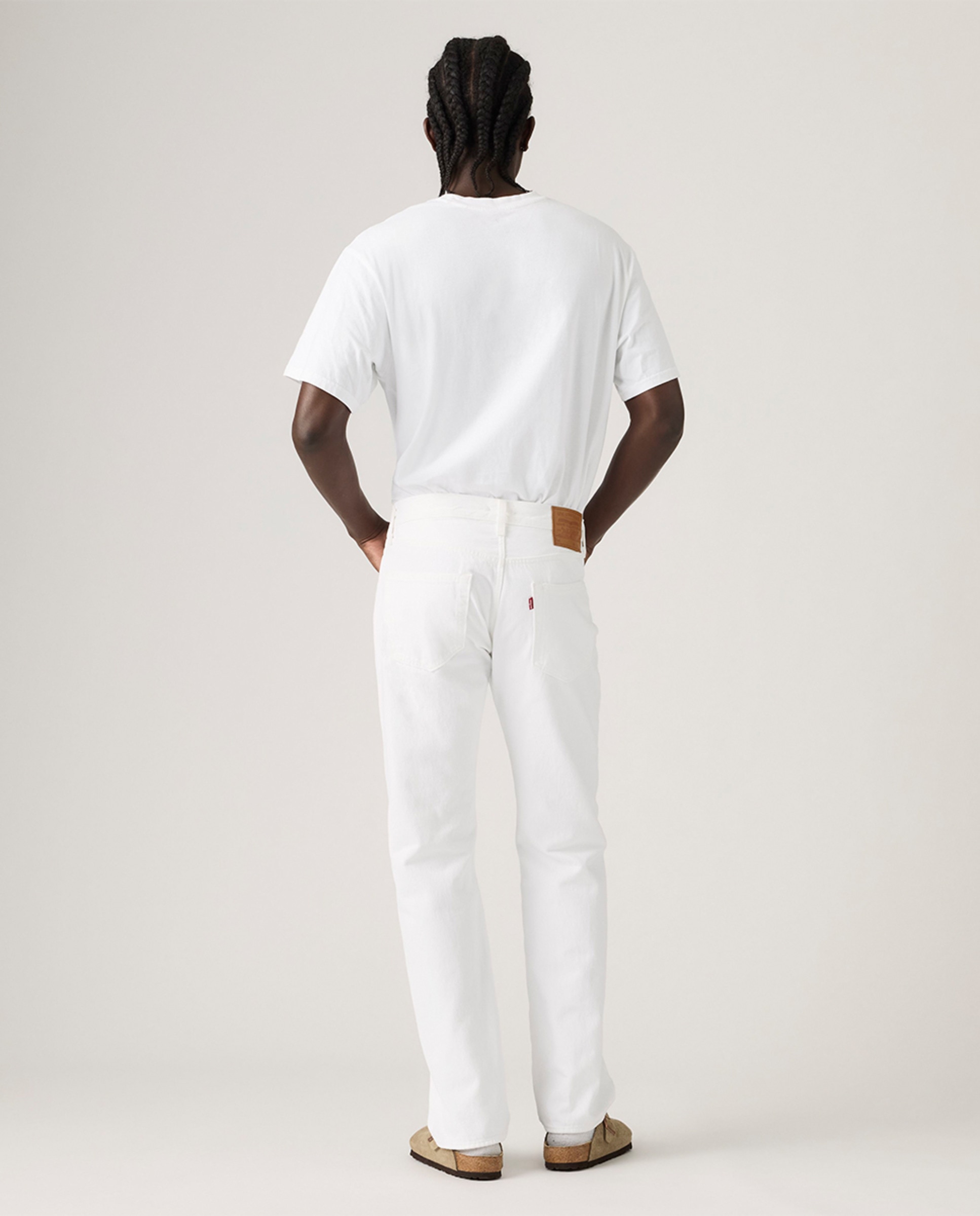 Jeans 501® Original Straight de Algodão Branco-3