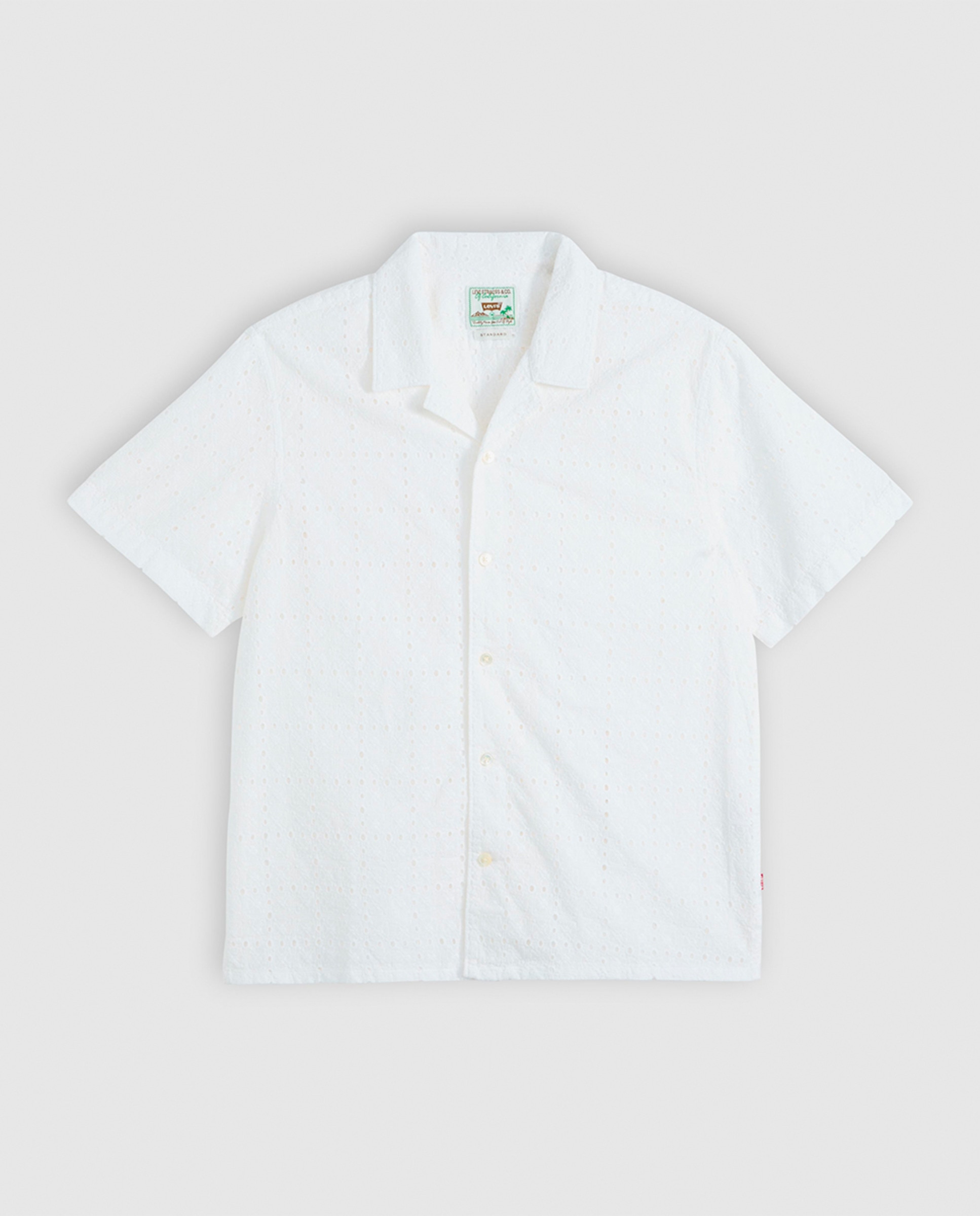 Camisa de Manga Curta Branco-3
