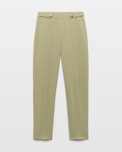 Imagem 0 de Calças Lisas com Cós Elástico