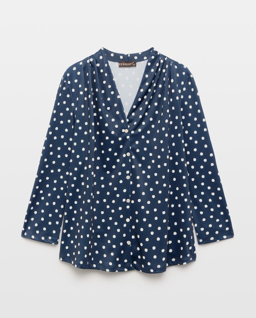 Imagem 0 de Blusa estampada de mulher com manga 3/4