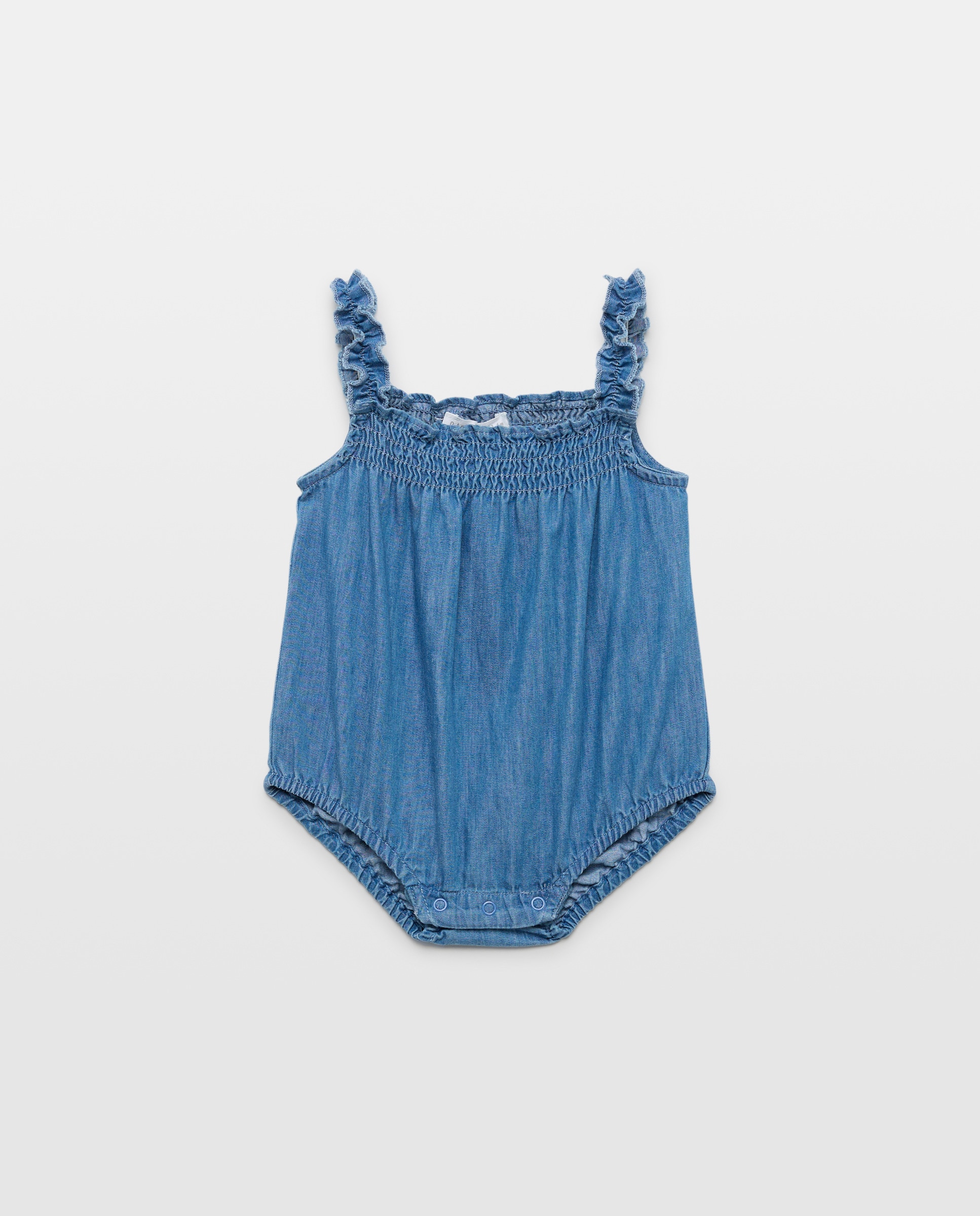 Imagem 0 de Babygrow de Chambray de Bebé com Alças