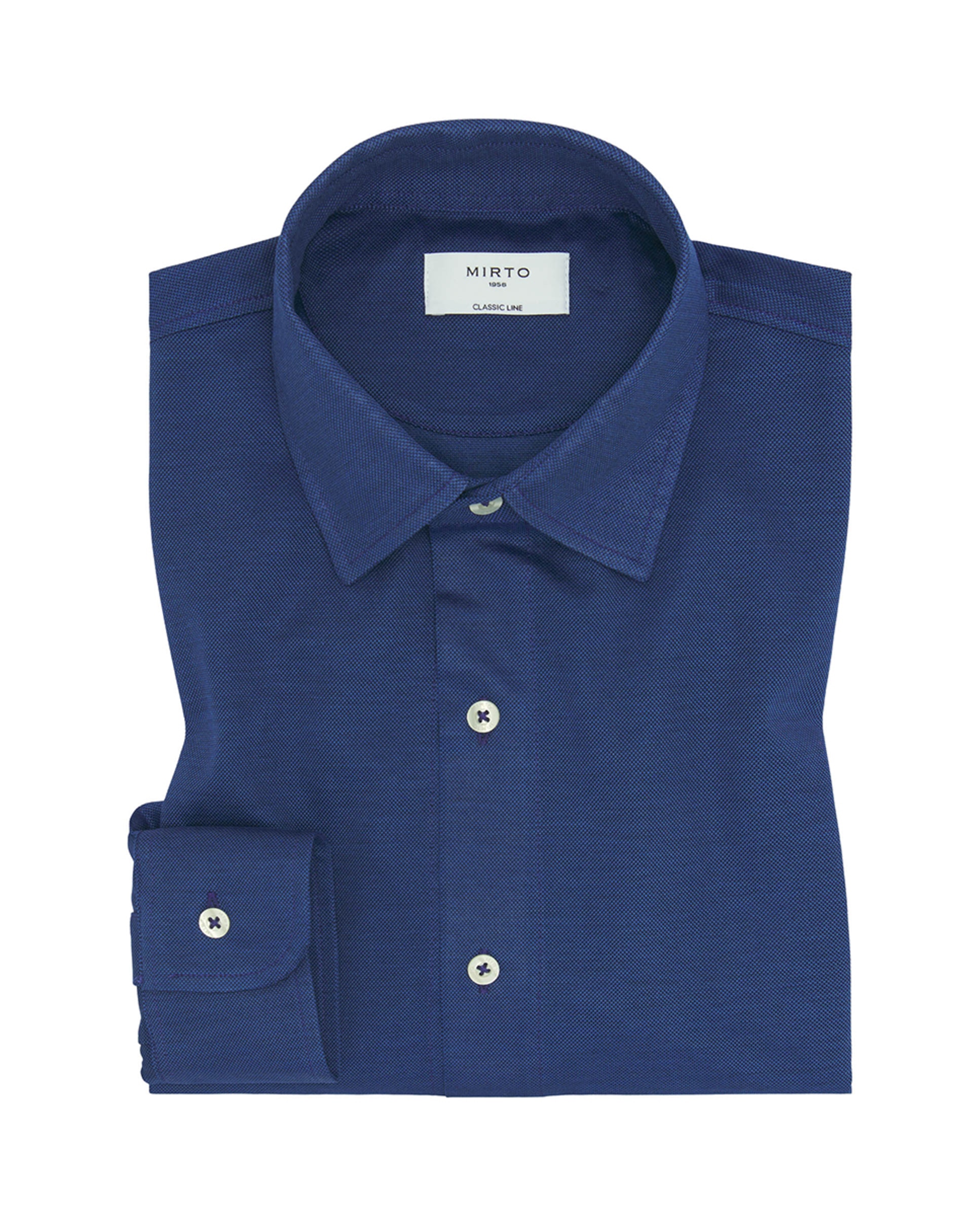 Camisa de Malha "Fio da Escócia" com Manga Comprida Azul-marinho-3