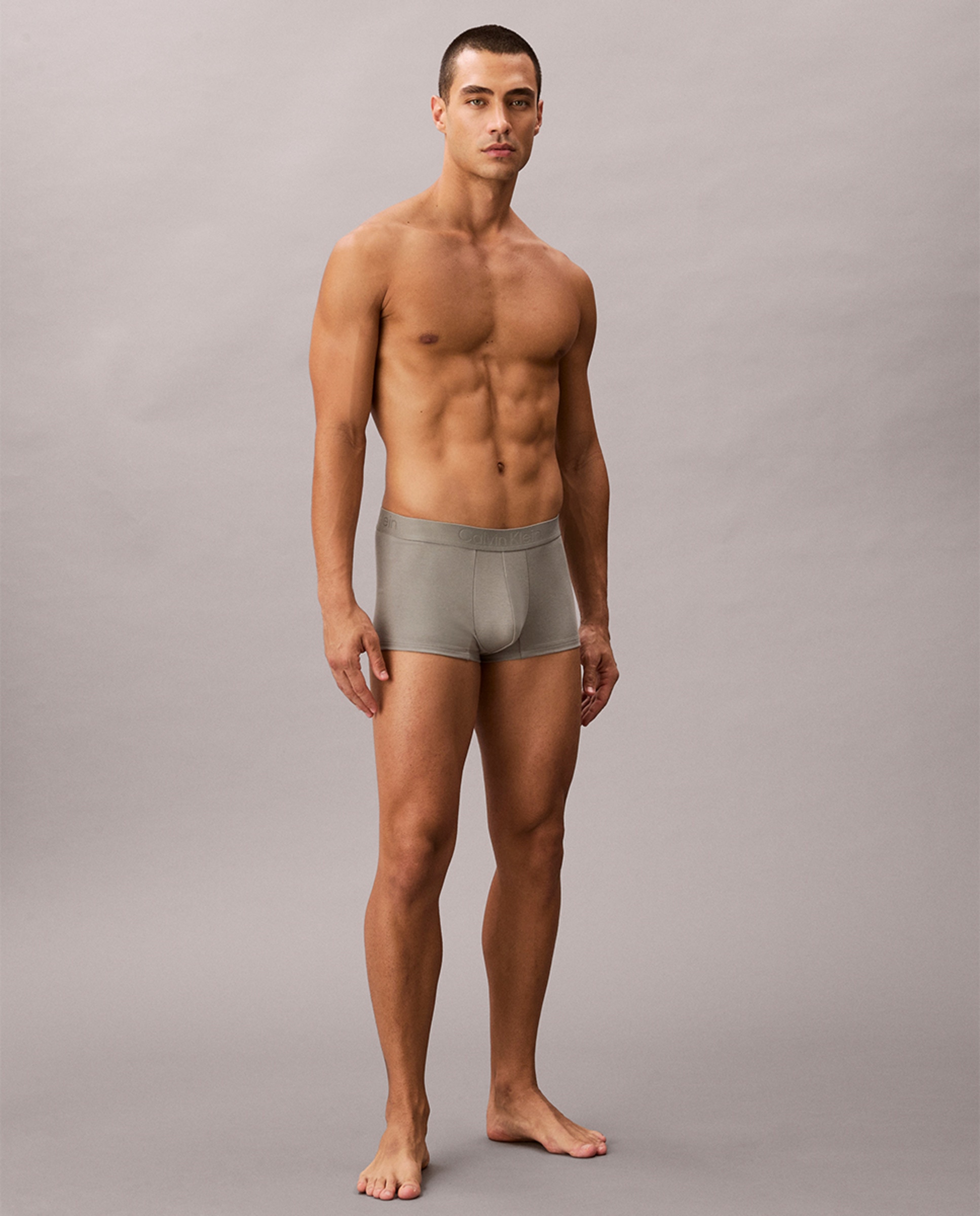 Boxers Curtos Individuais Cinzento-5