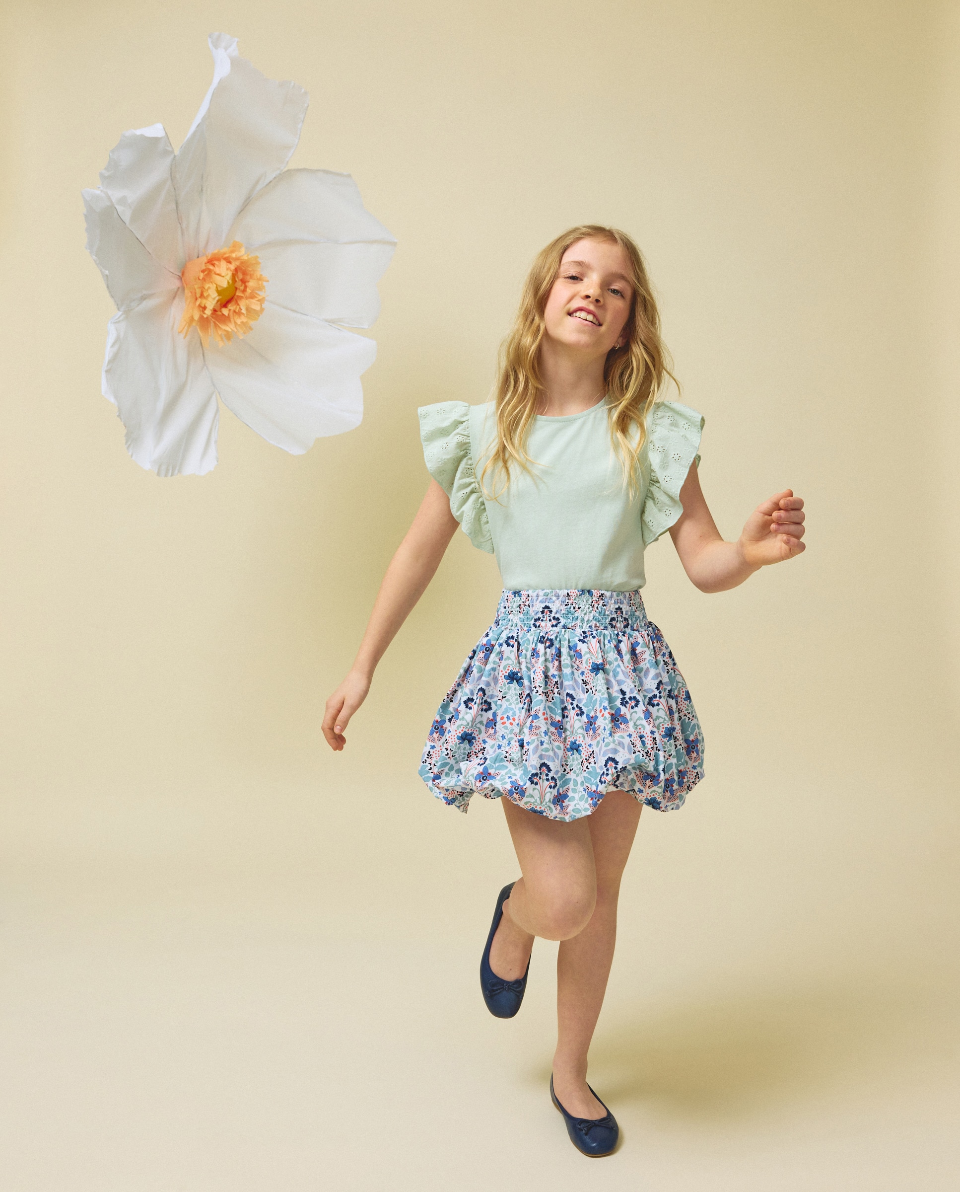 Imagem 0 de Saia de Popelina Rodada