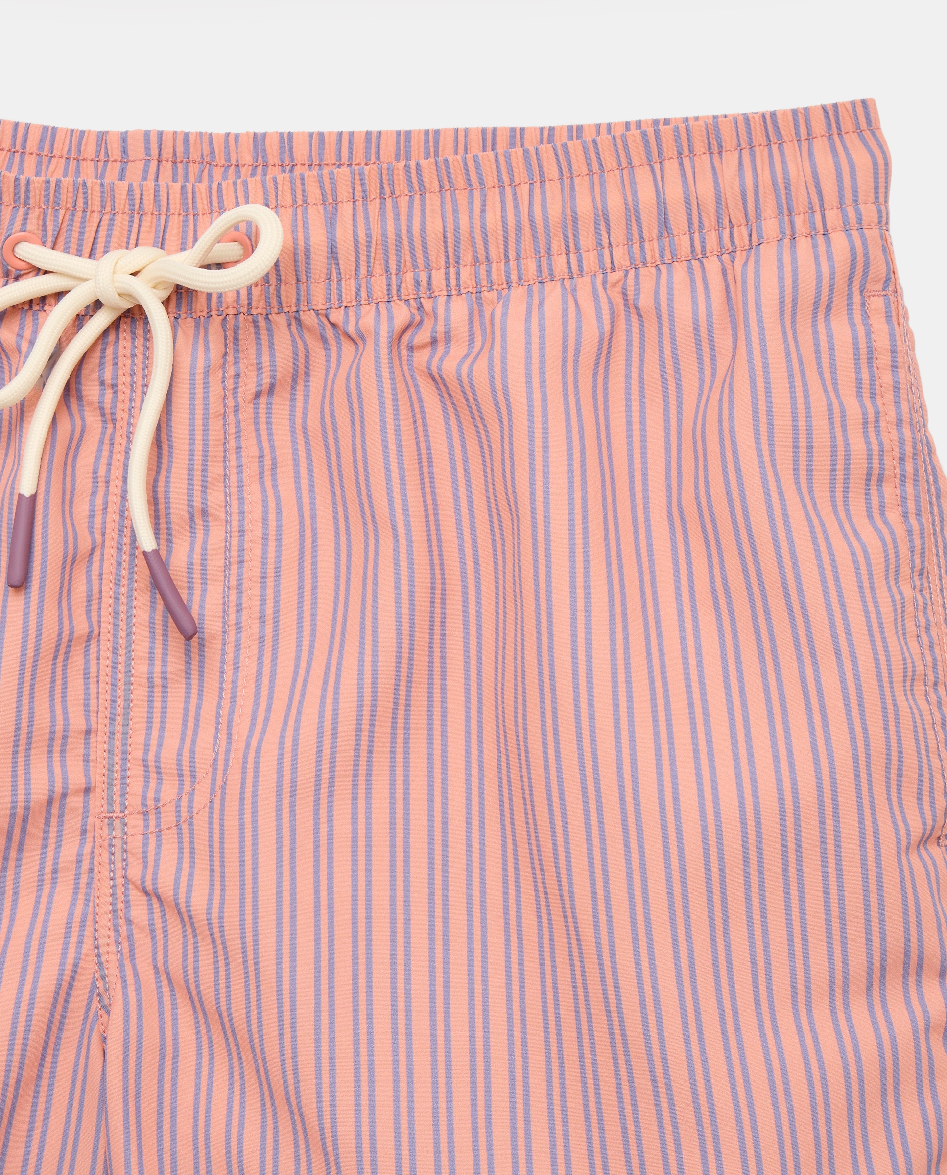 Bañador estampado raya de hombre 660 Naranja-4