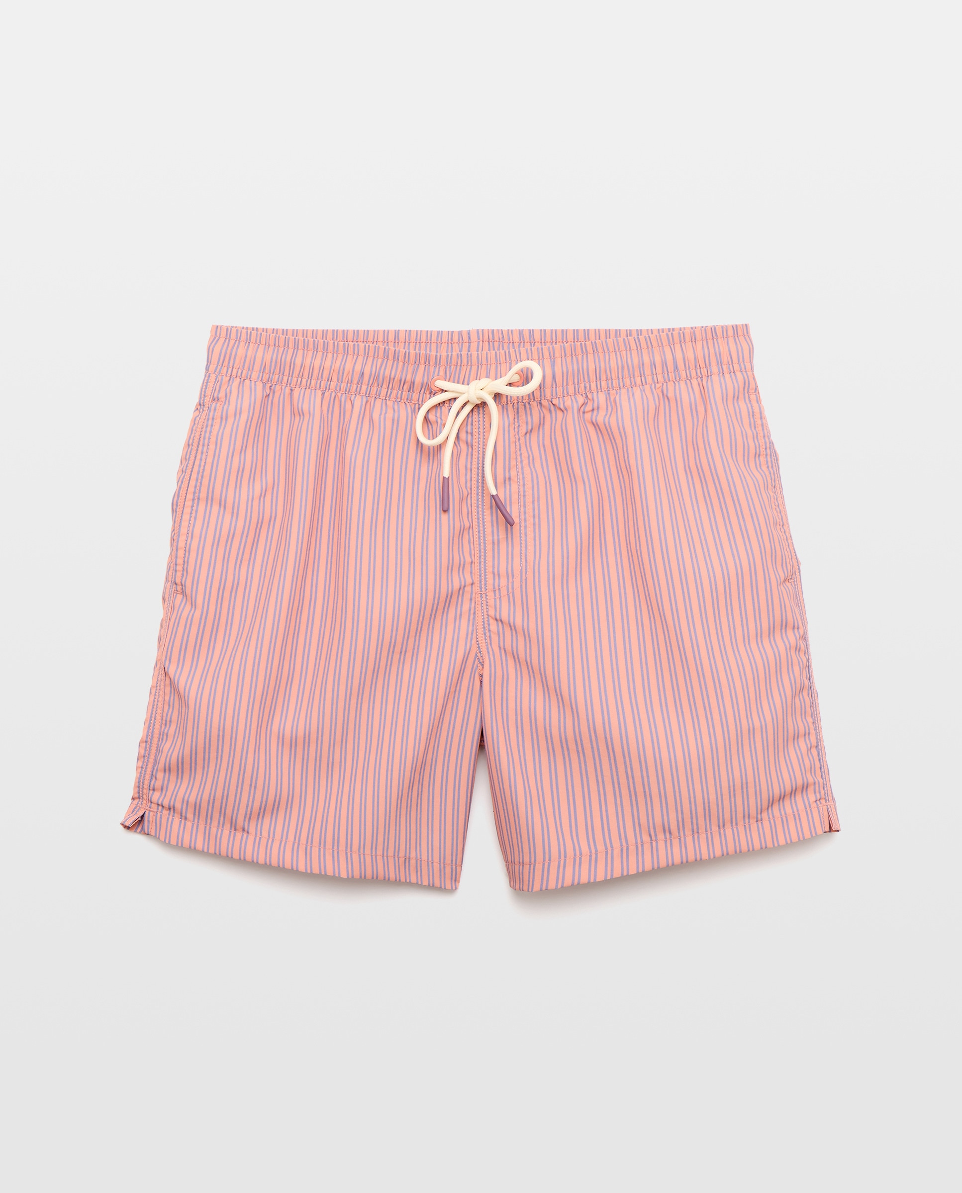 Bañador estampado raya de hombre 660 Naranja-3