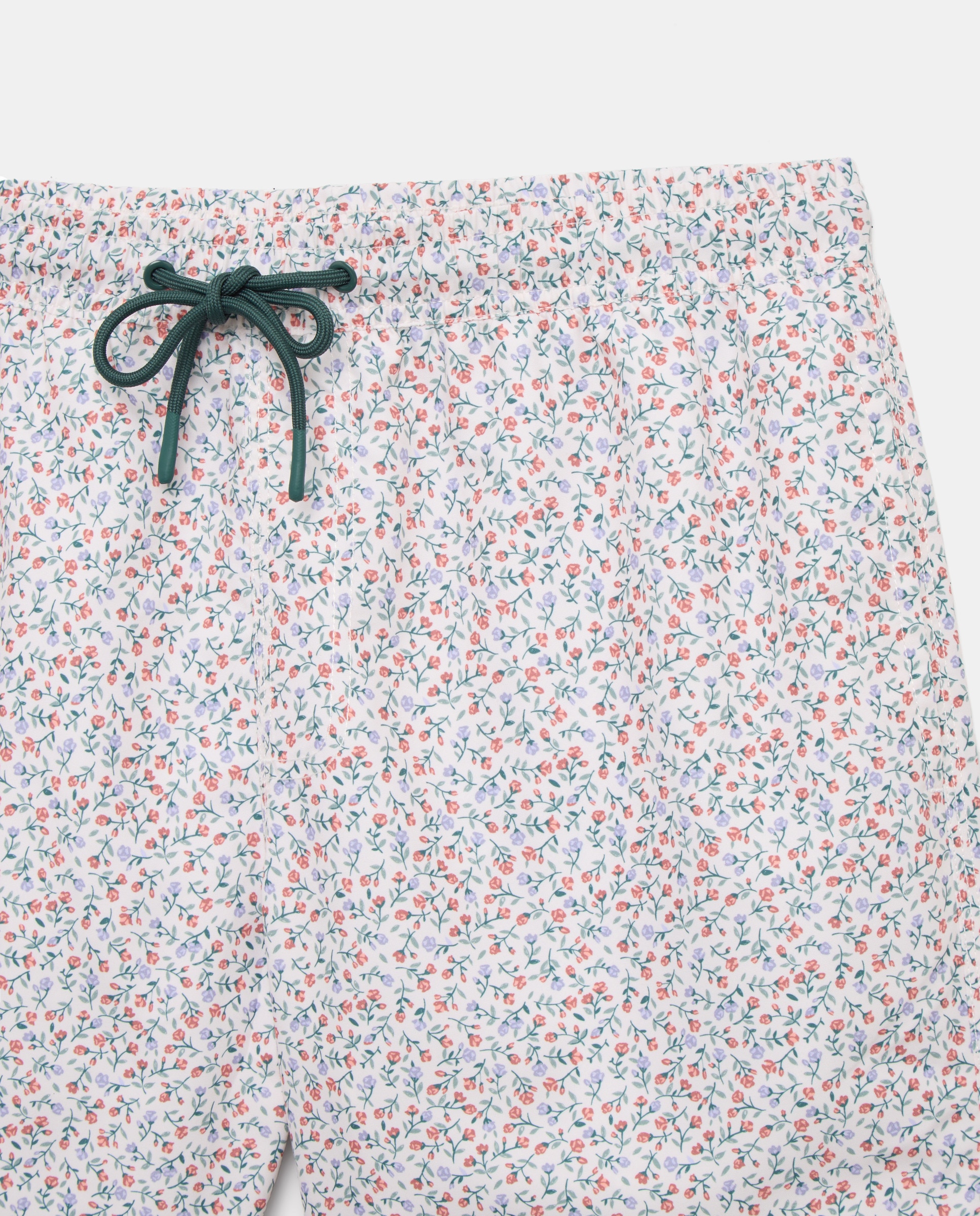 Bañador estampado florecitas de hombre Blanco roto-4