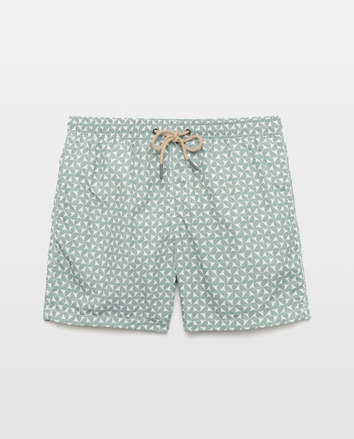 Imagen 0 de Bañador estampado geométrico bicolor hombre