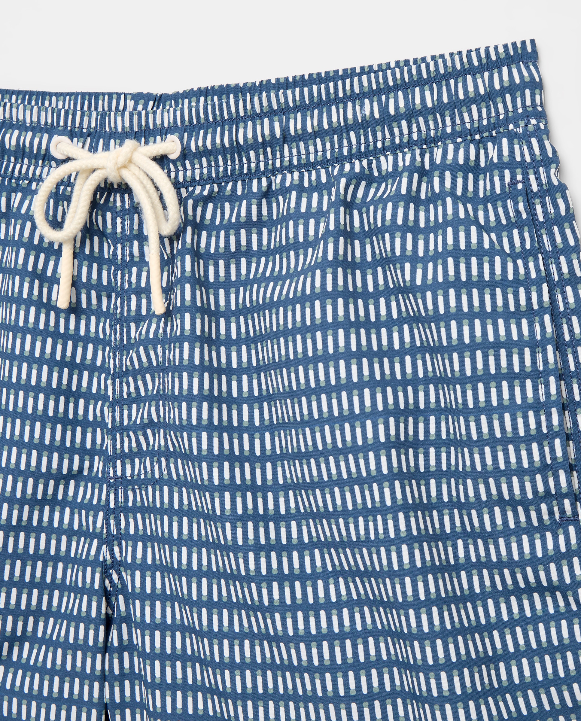Bañador estampado geométrico hombre 400 Azul-4