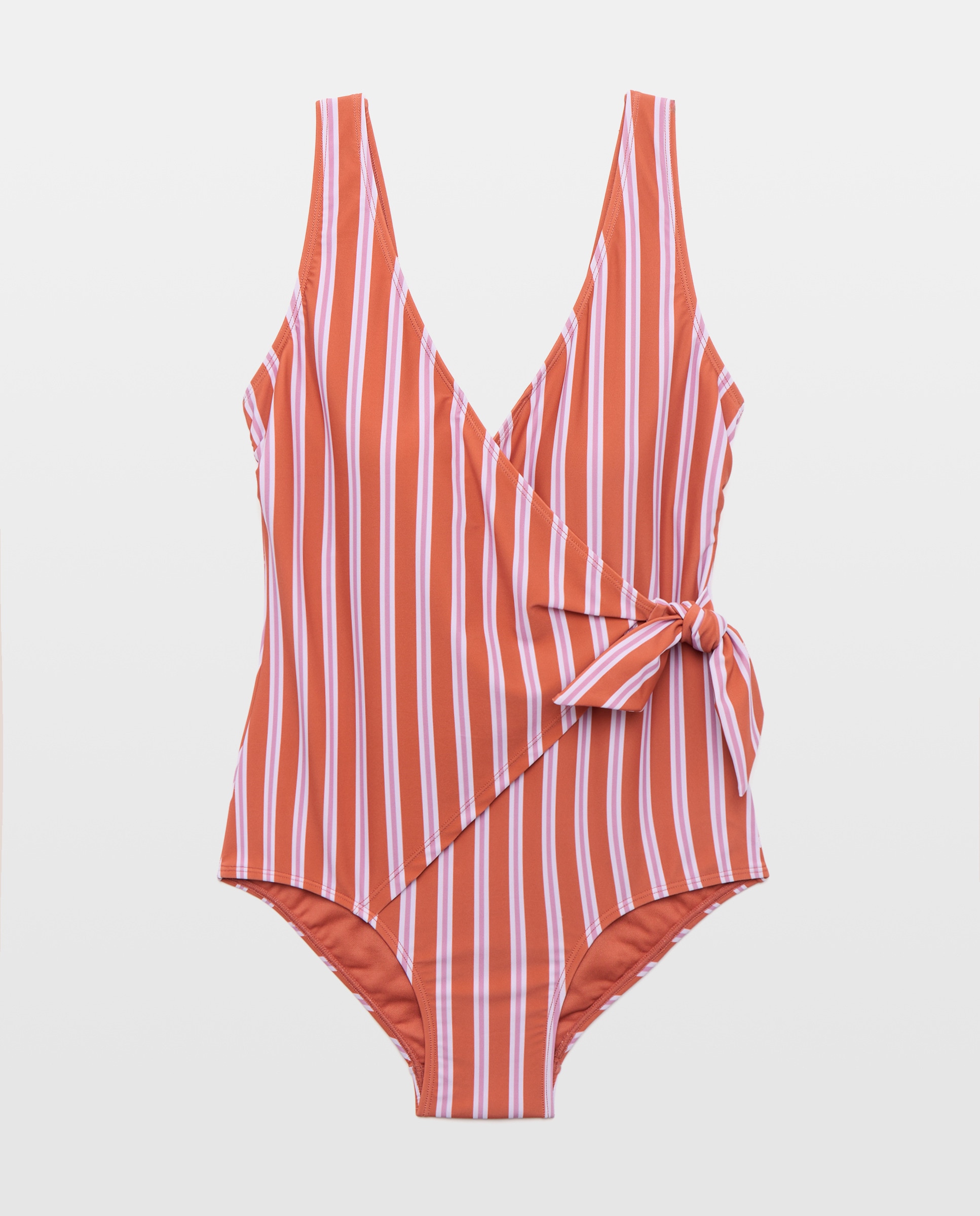 Bañador de mujer cruzado lazo 240 Fucsia-4