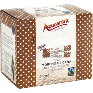 azúcar moreno de caña en sobres 50 unidades estuche 300 g - Azucarera