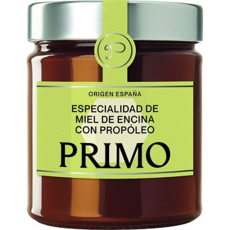 especialidad de miel de encina con propóleo origen España tarro 250 g - Primo