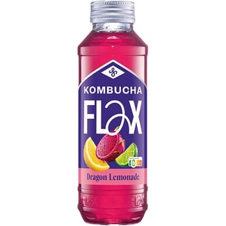 kombucha Dragon Lemonade sabor pitaya, lima y limón botella 330 ml - Flax