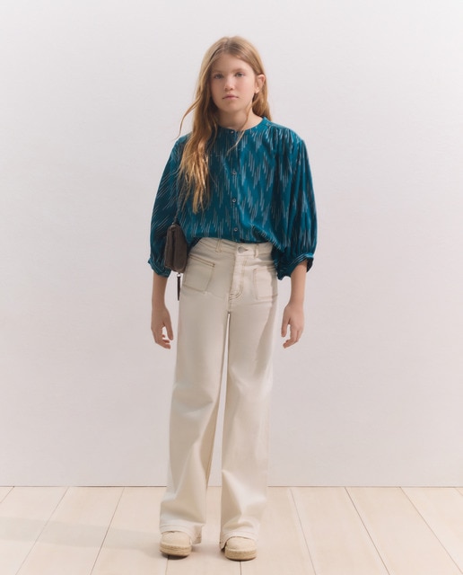 Imagem 0 de Blusa de Manga Curta com Estampado de Fantasia