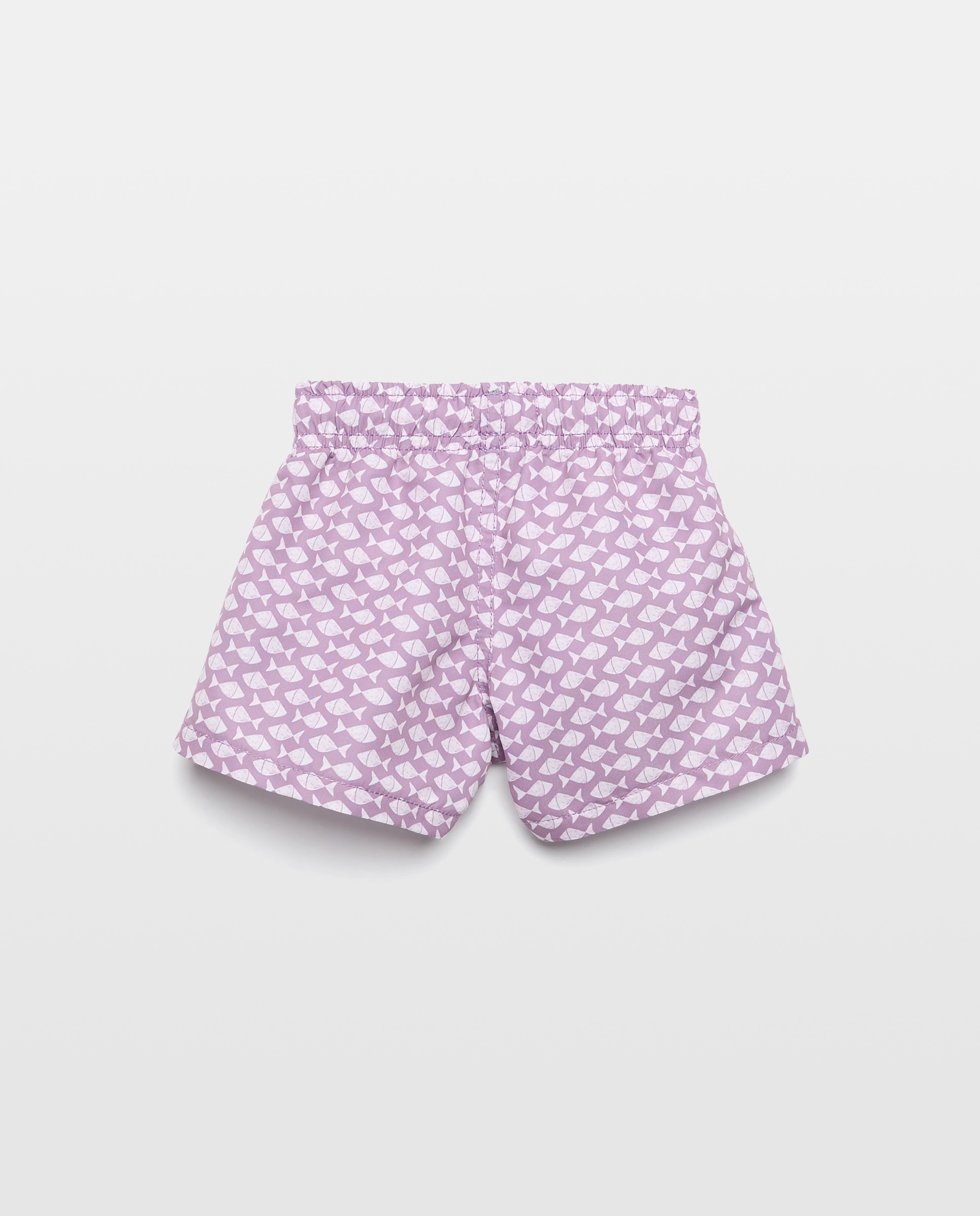 Bañador bermuda de bebé peces Morado-2