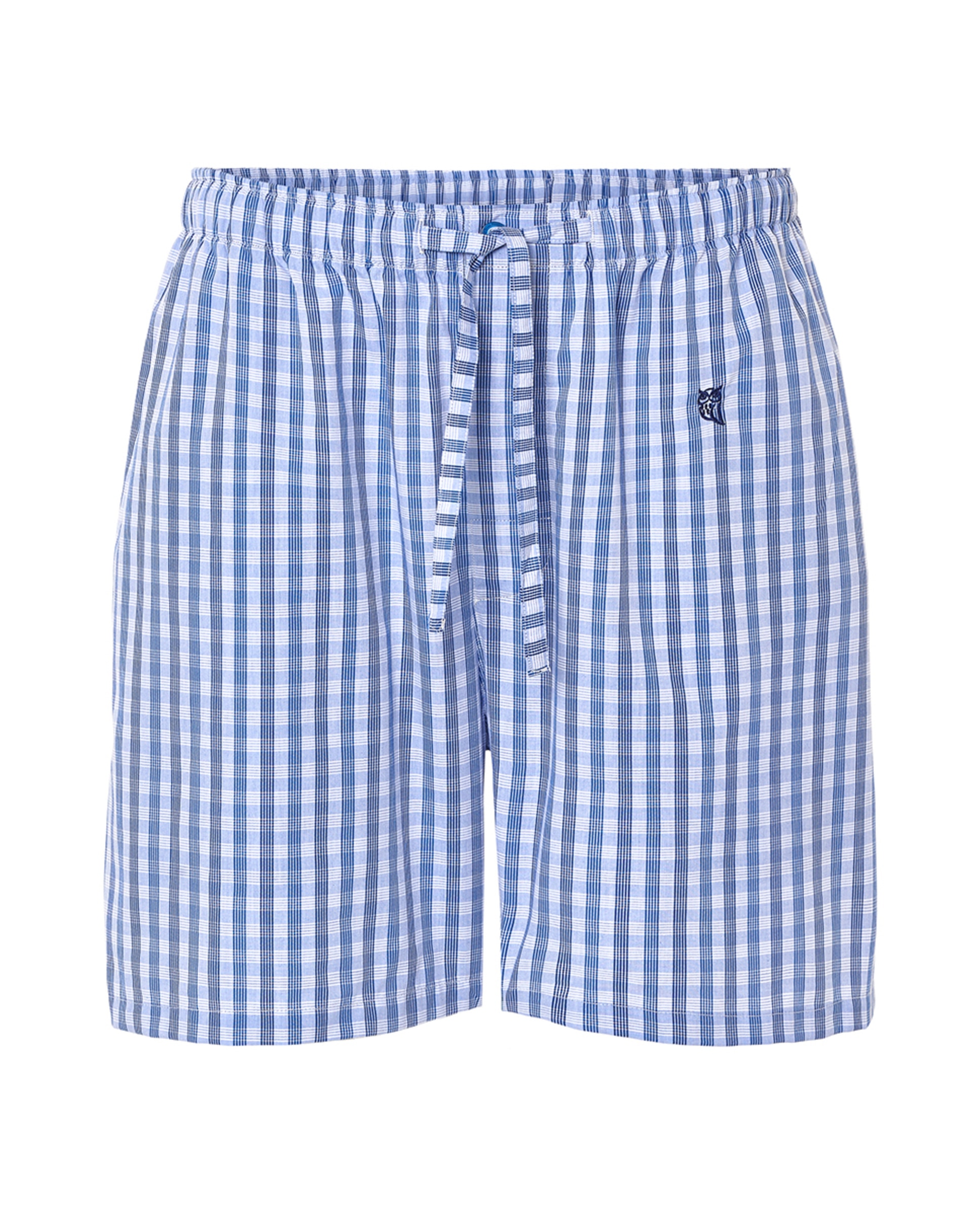 Calções de Tecido Azul-marinho-5