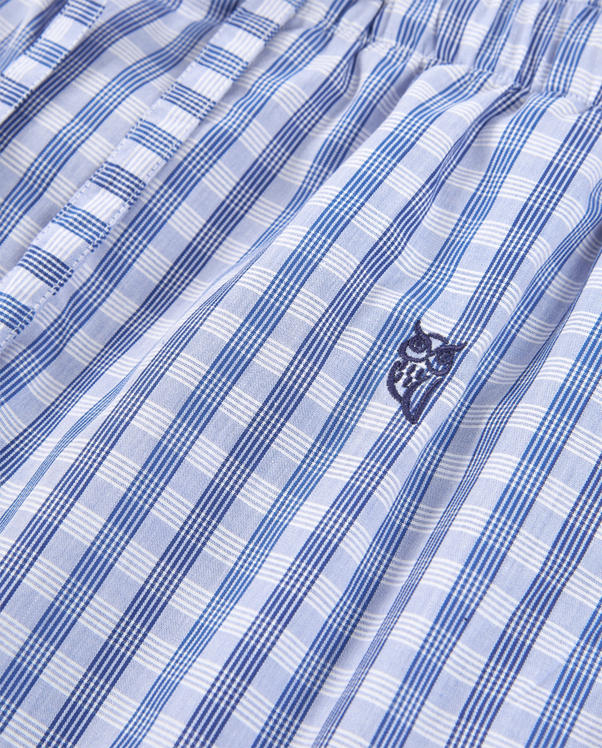 Calções de Tecido Azul-marinho-4