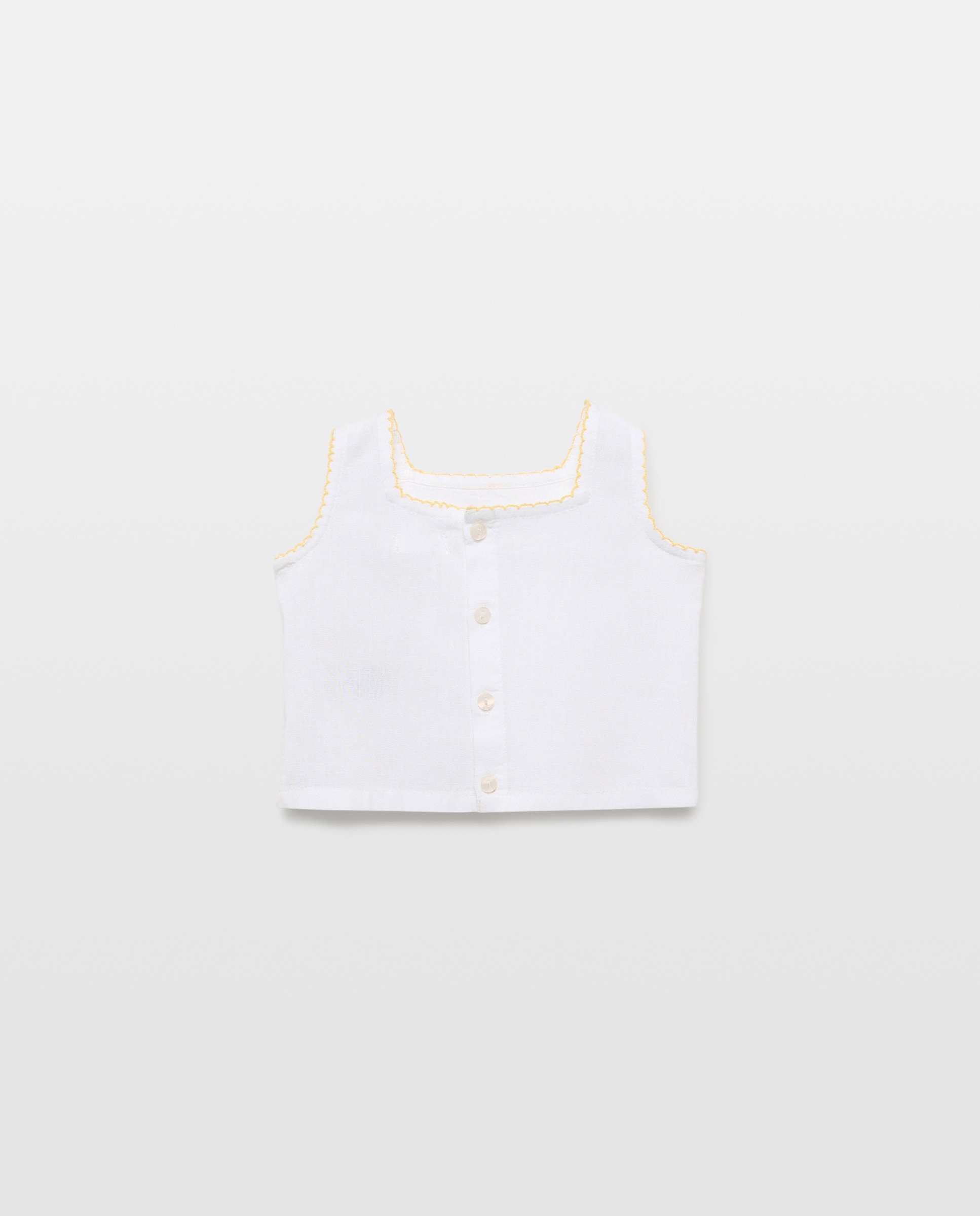 Blusa bebé niña bordados Blanco-2