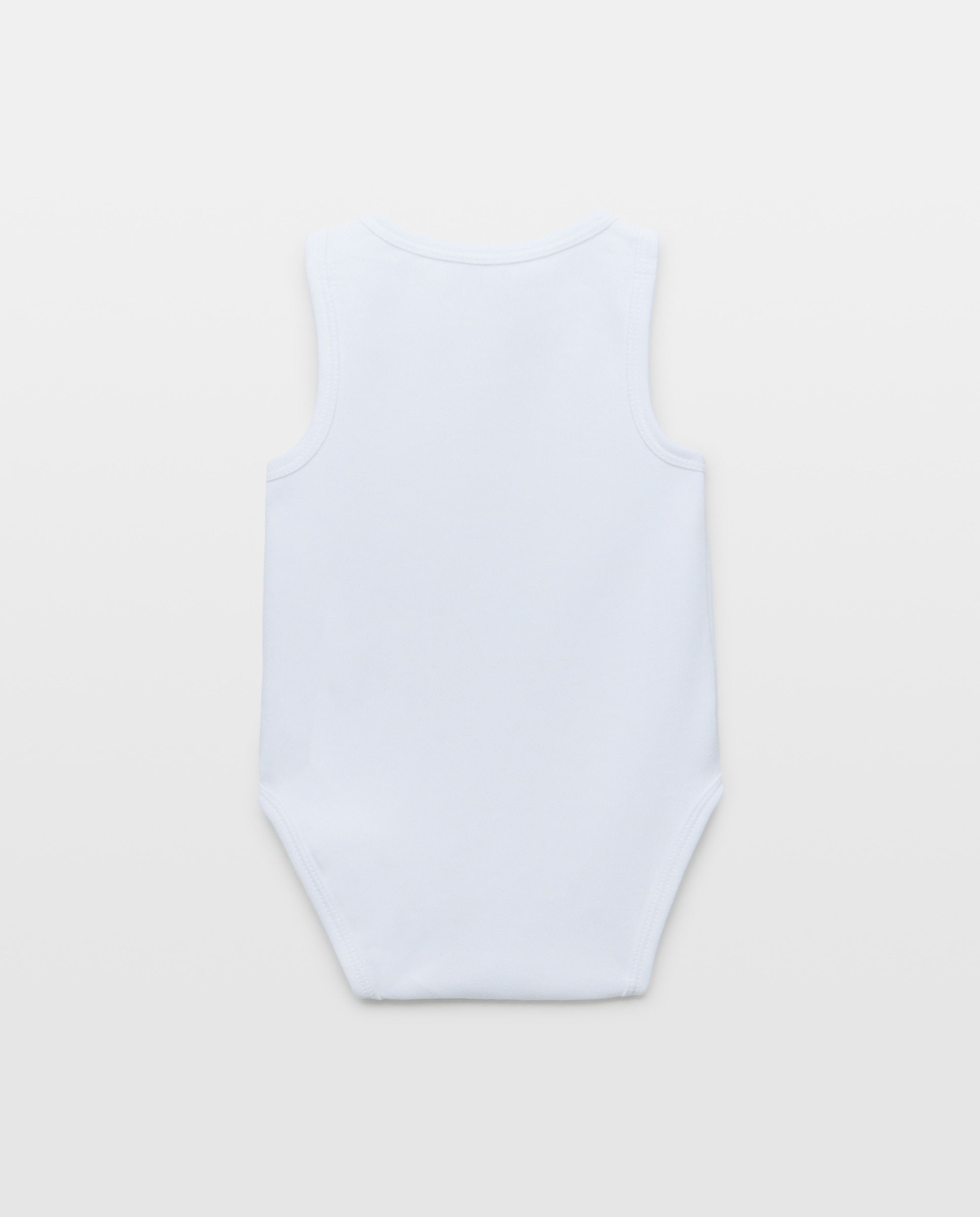 Pack de 2 Bodies de Bebé sem Mangas Cotton Juice Branco-2
