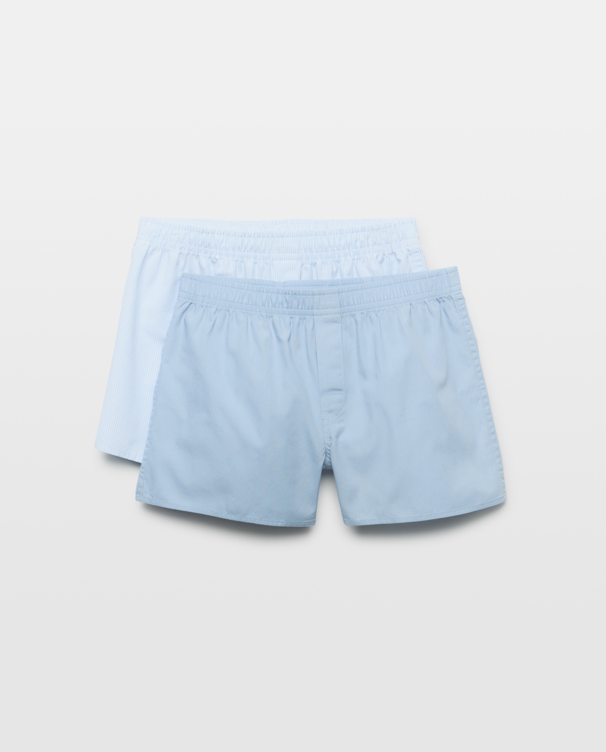 Pack de Dois Boxers de Popelina Azul-1