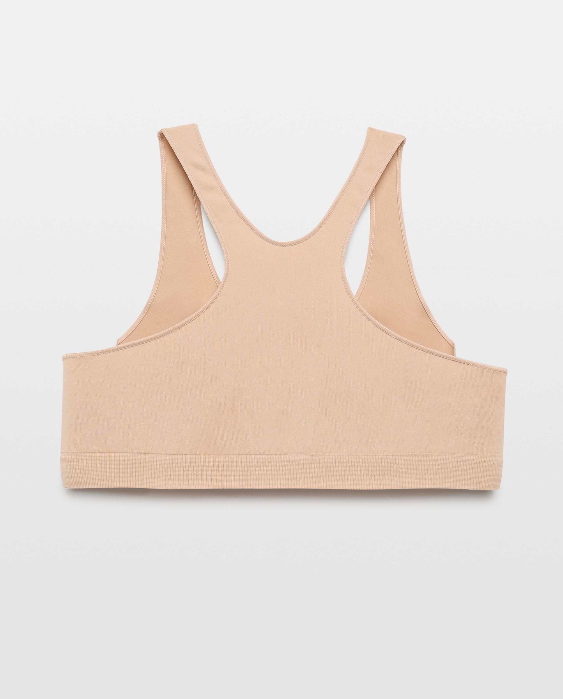 Top sem Costuras Bege-2