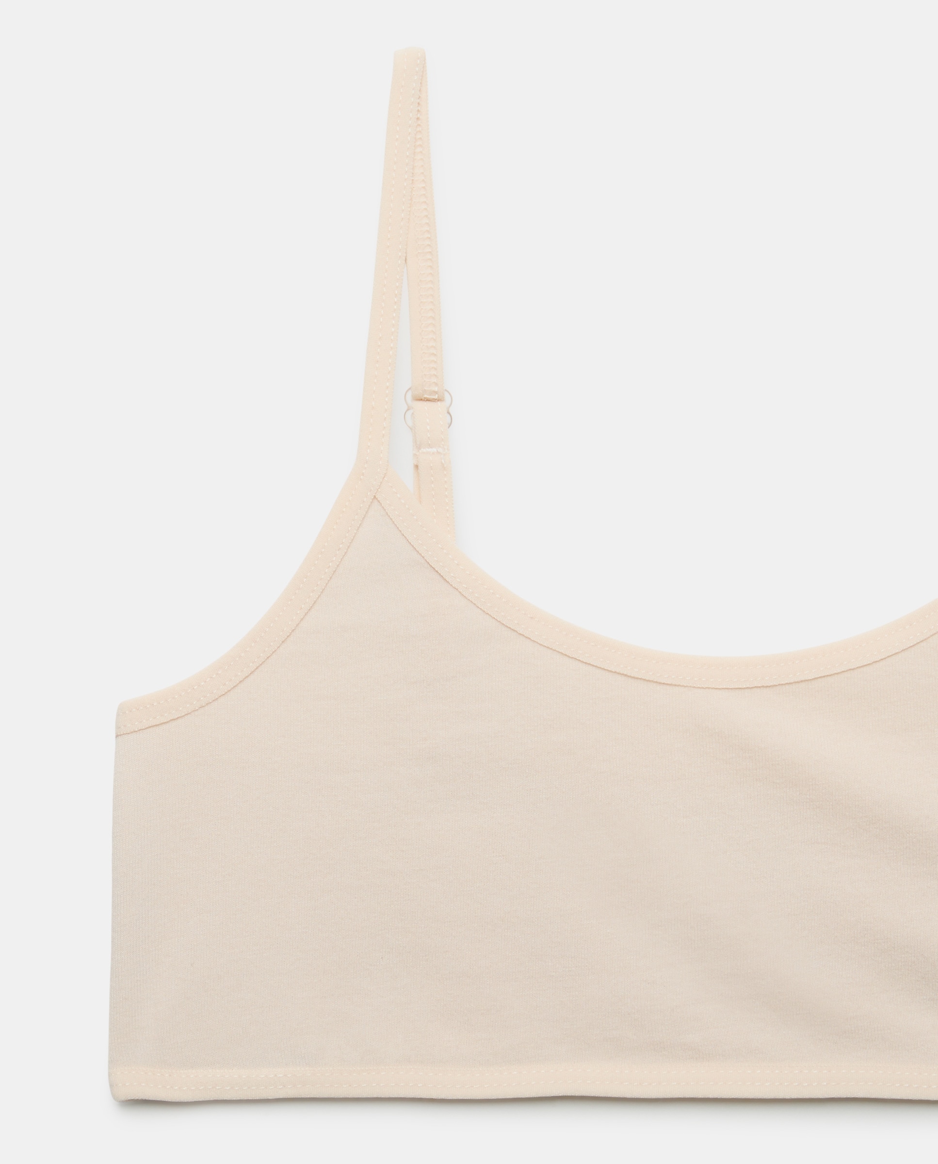 Pack de Dois Tops Lisos Cotton Juice Bege-3