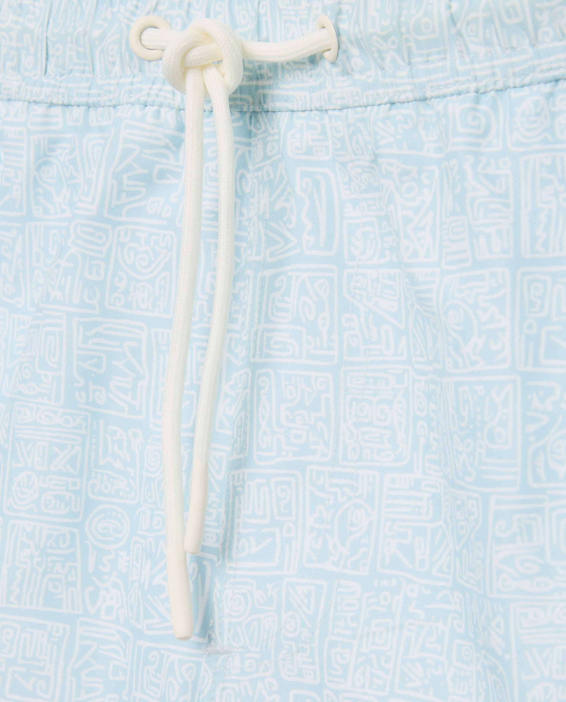 Bañador estampado jeroglífico hombre Verde claro-4