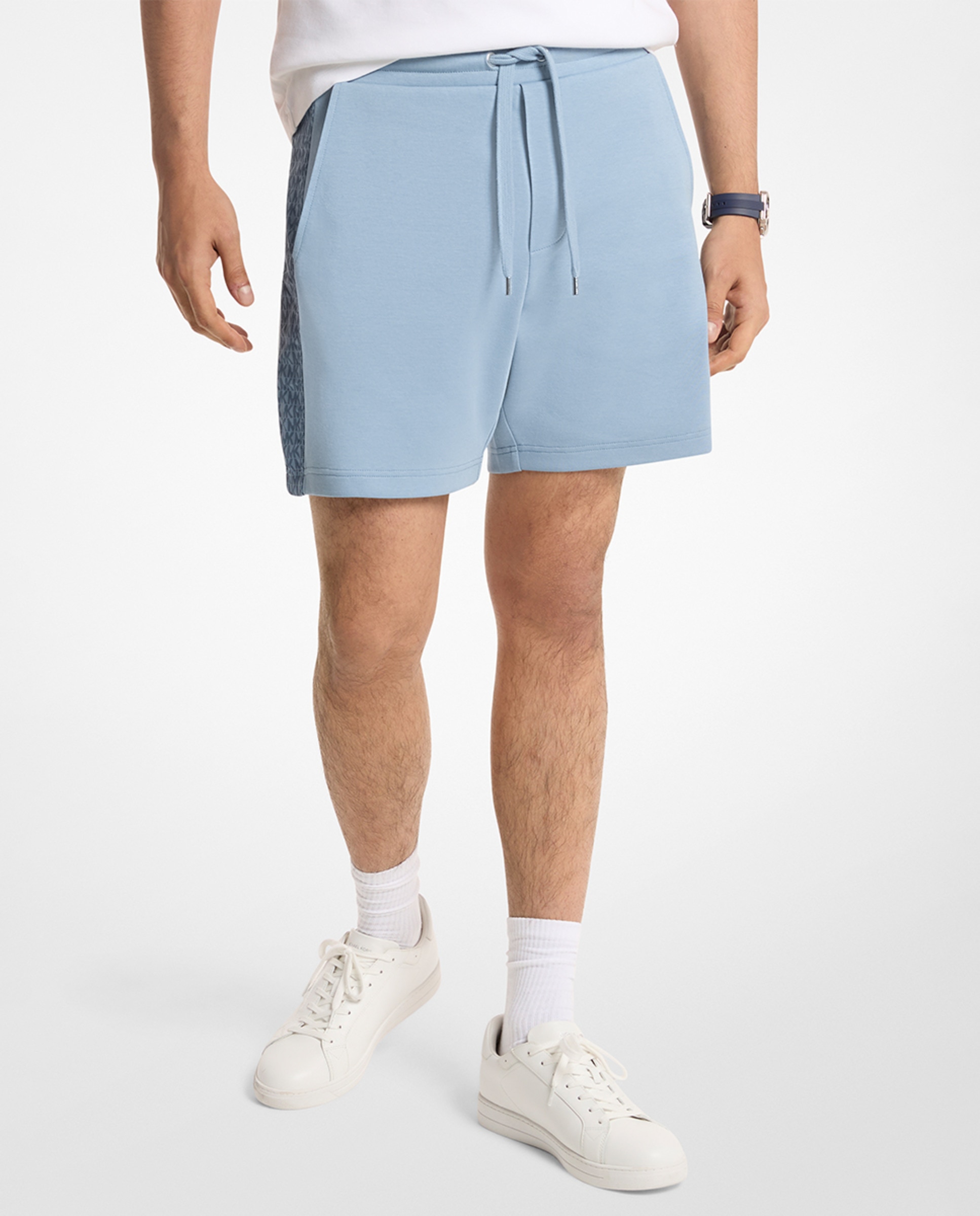 Imagem 0 de Bermudas de Fato de Treino com Rebordo Decorativo Lateral