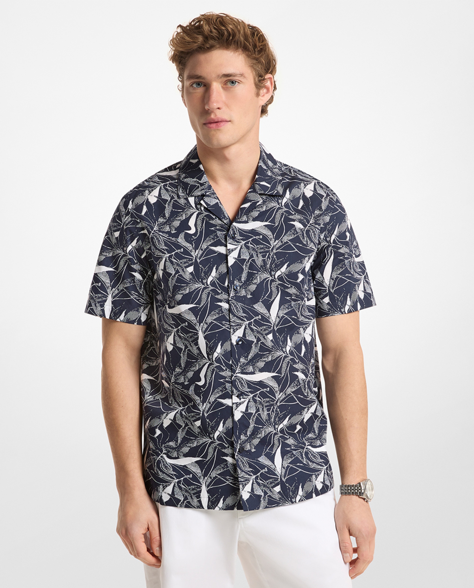 Imagem 0 de Camisa de Manga Curta com Estampado Floral