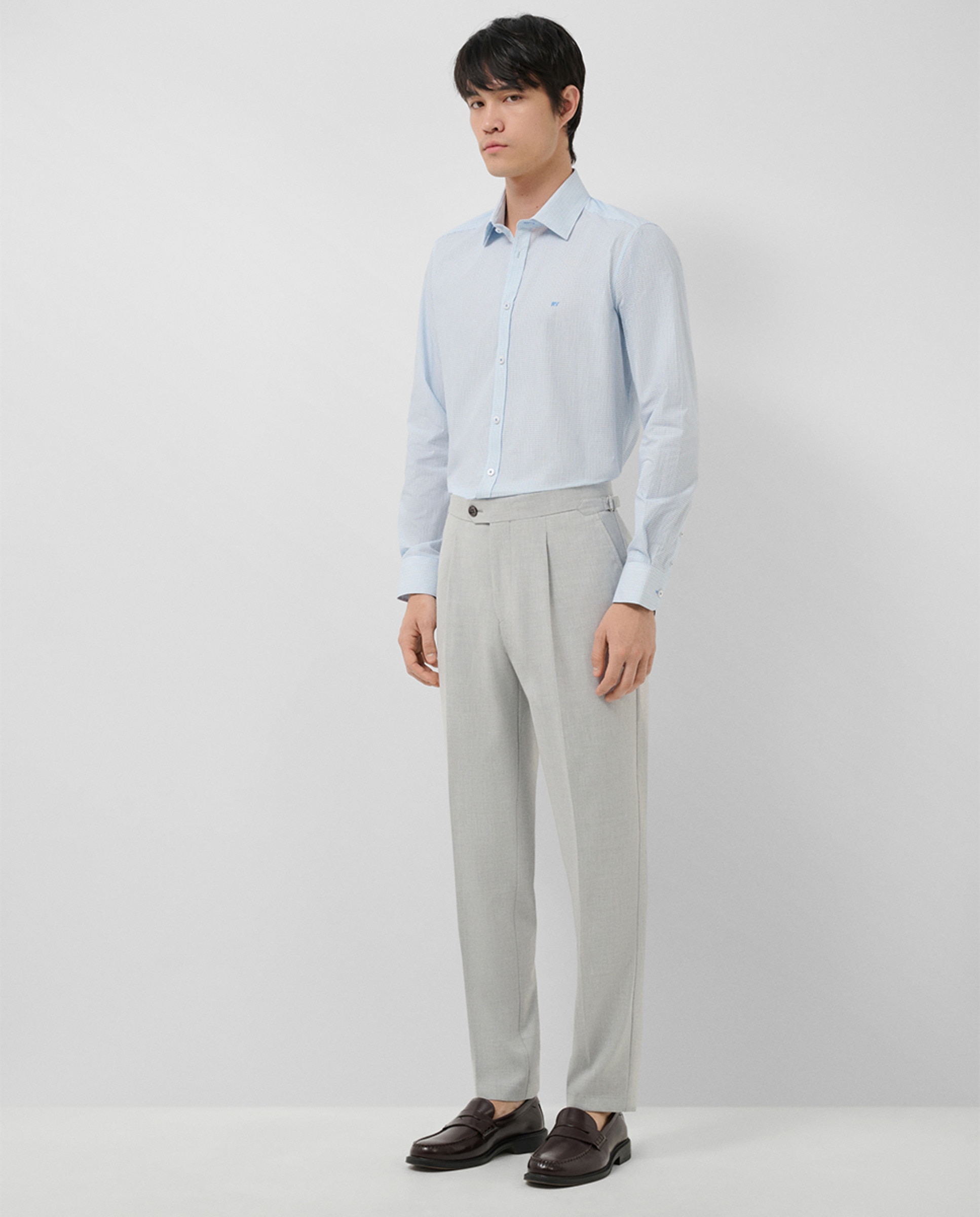 Imagem 0 de Calças Regular Fit com Fivelas