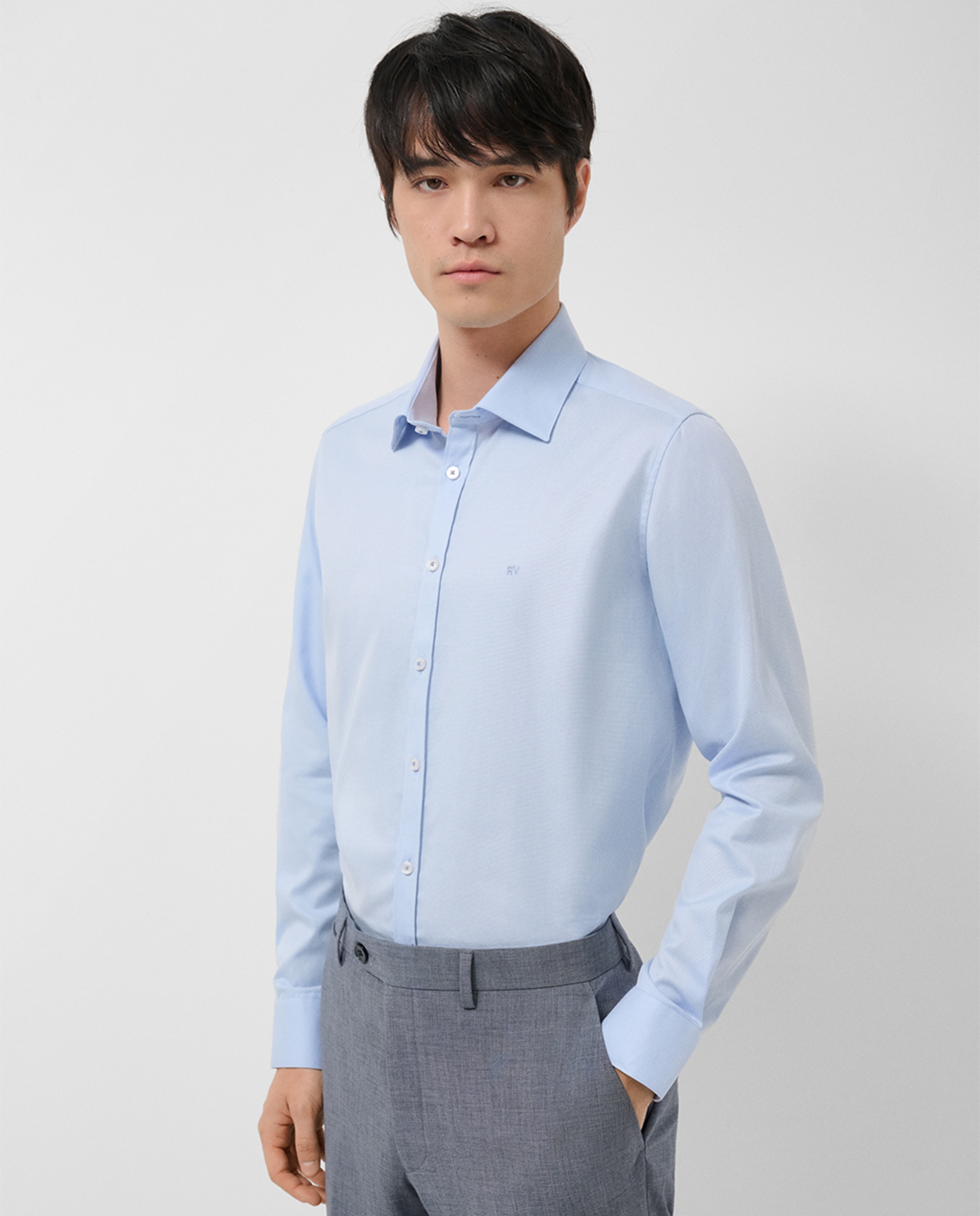 Imagem 0 de Camisa Casual Slim Fit com Micro Estrutura