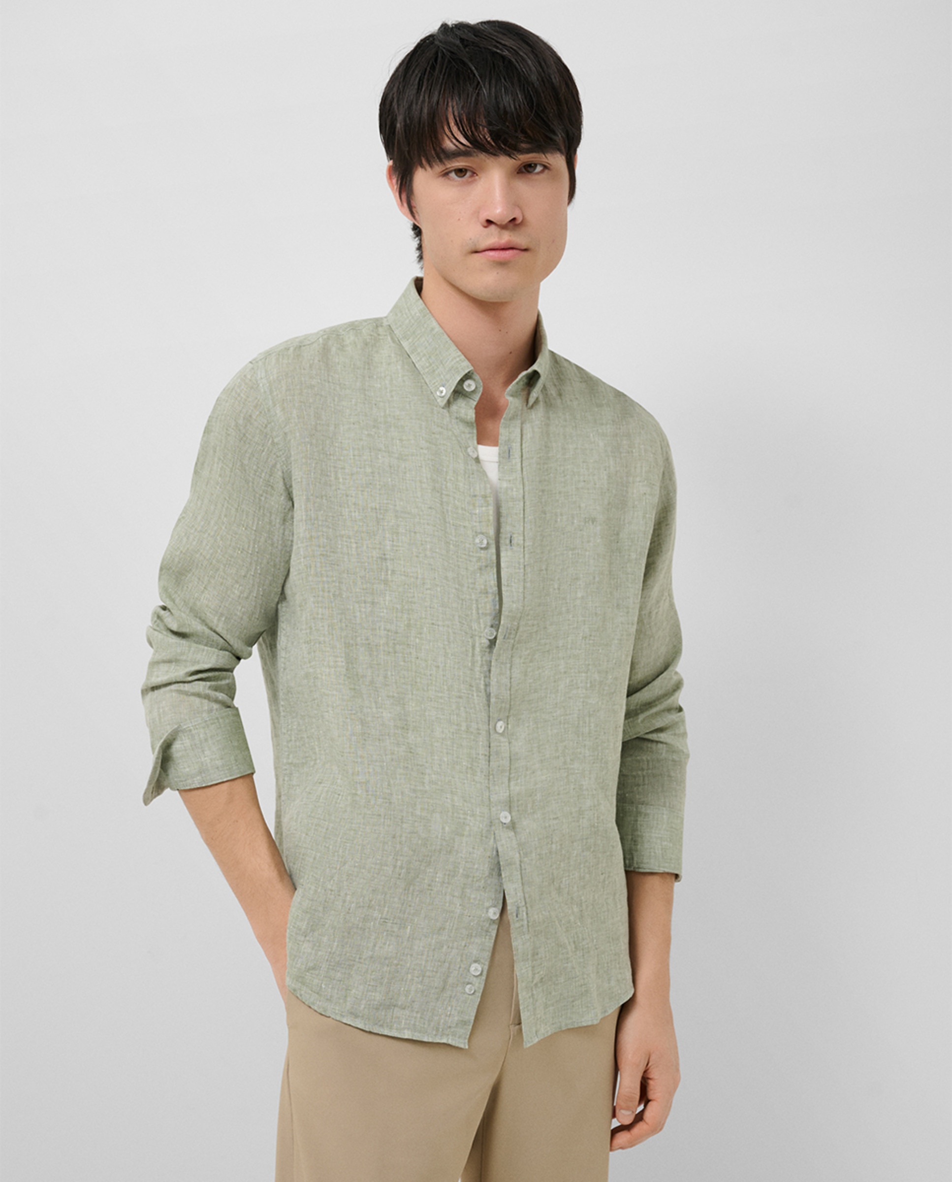 Imagem 0 de Camisa Casual Regular Fit de Linho