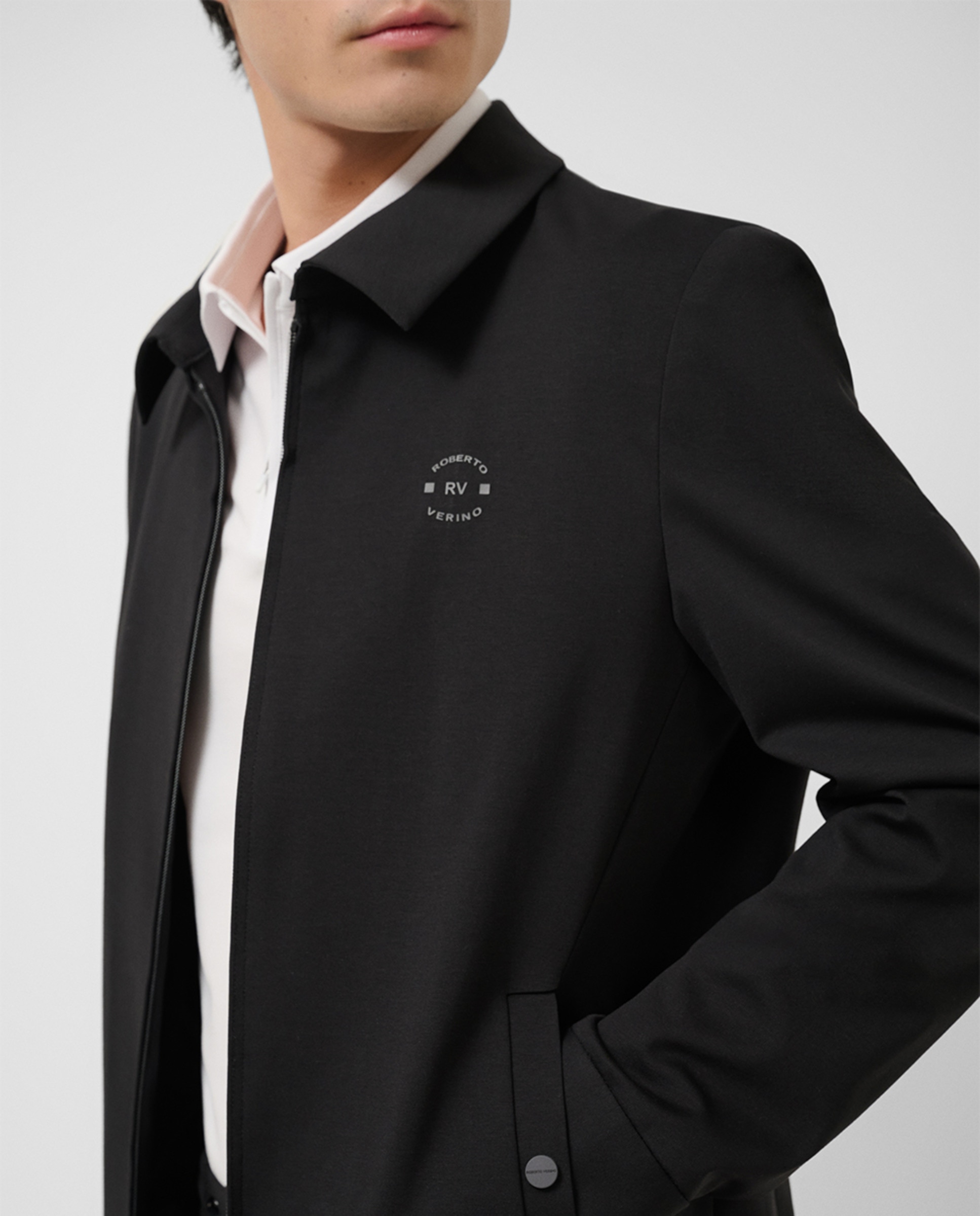 Sobrecamisa Separate de Malha Roma Preto-3