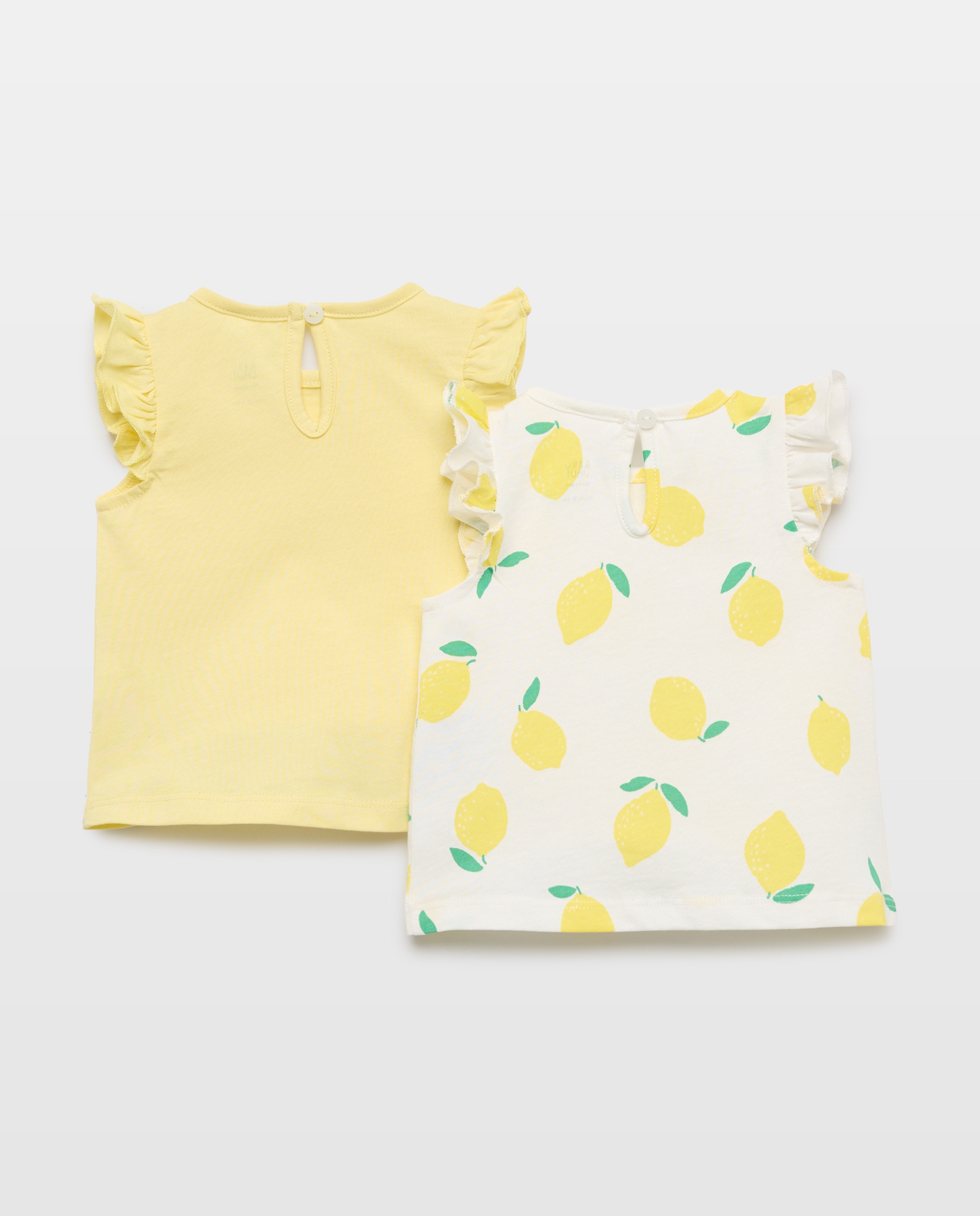 Pack de T-shirts sem Mangas de Bebé com Fantasia Branco-2