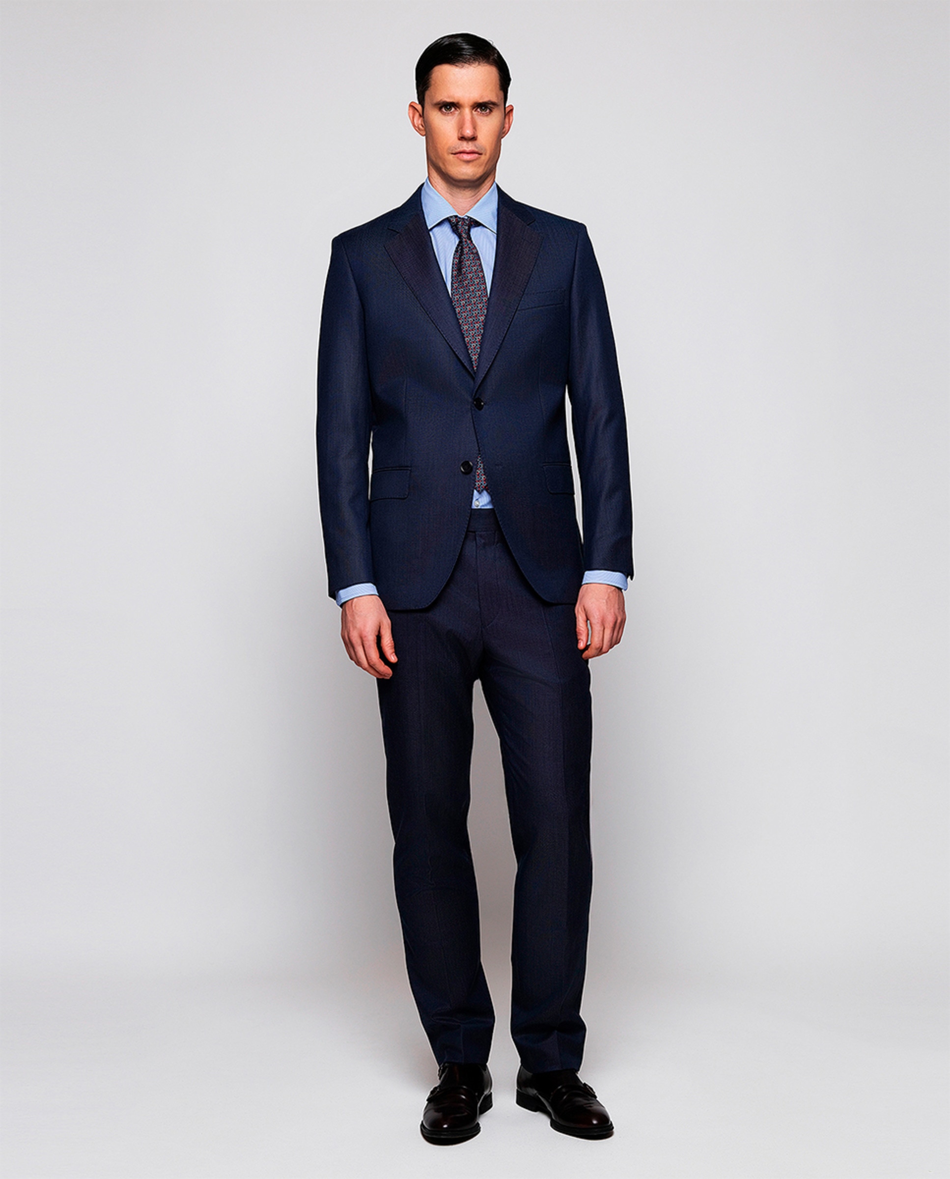 Camisa Formal Regular Fit "Performance" Azul-5
