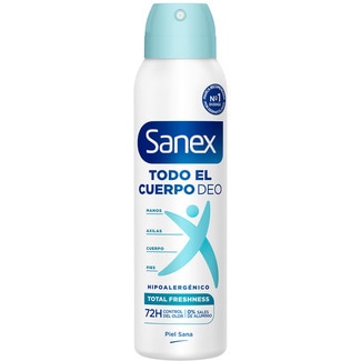 desodorante Todo el Cuerpo hipoalergénico Frescor Total 72h spray 150 ml - Sanex