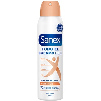 desodorante Todo el Cuerpo hipoalergénico Sensitive 72h spray 150 ml - Sanex