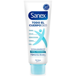 desodorante Todo el Cuerpo hipoalergénico Frescor Total 72h tubo 75 ml - Sanex