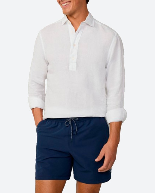 Imagen 0 de Bañador bermuda de hombre liso logo bordado