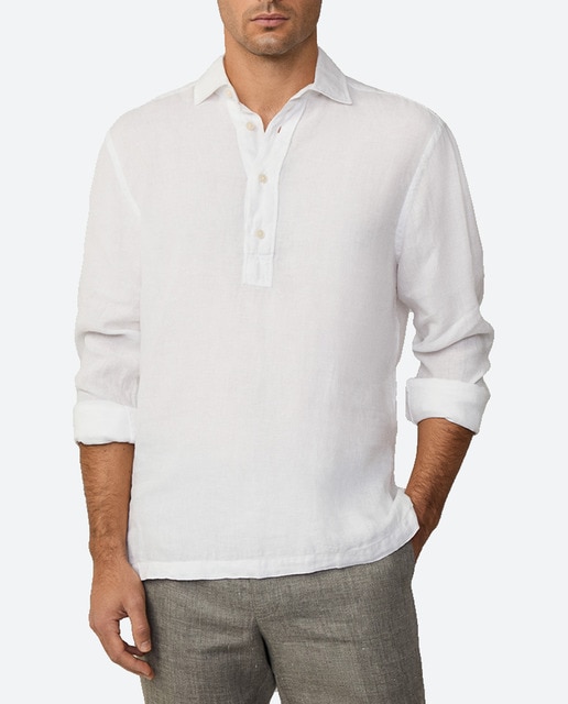 Imagen 0 de Camisa de hombre estilo polera de lino