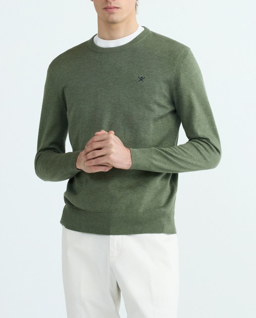 Imagen 0 de Jersey de hombre cuello redondo algodón seda